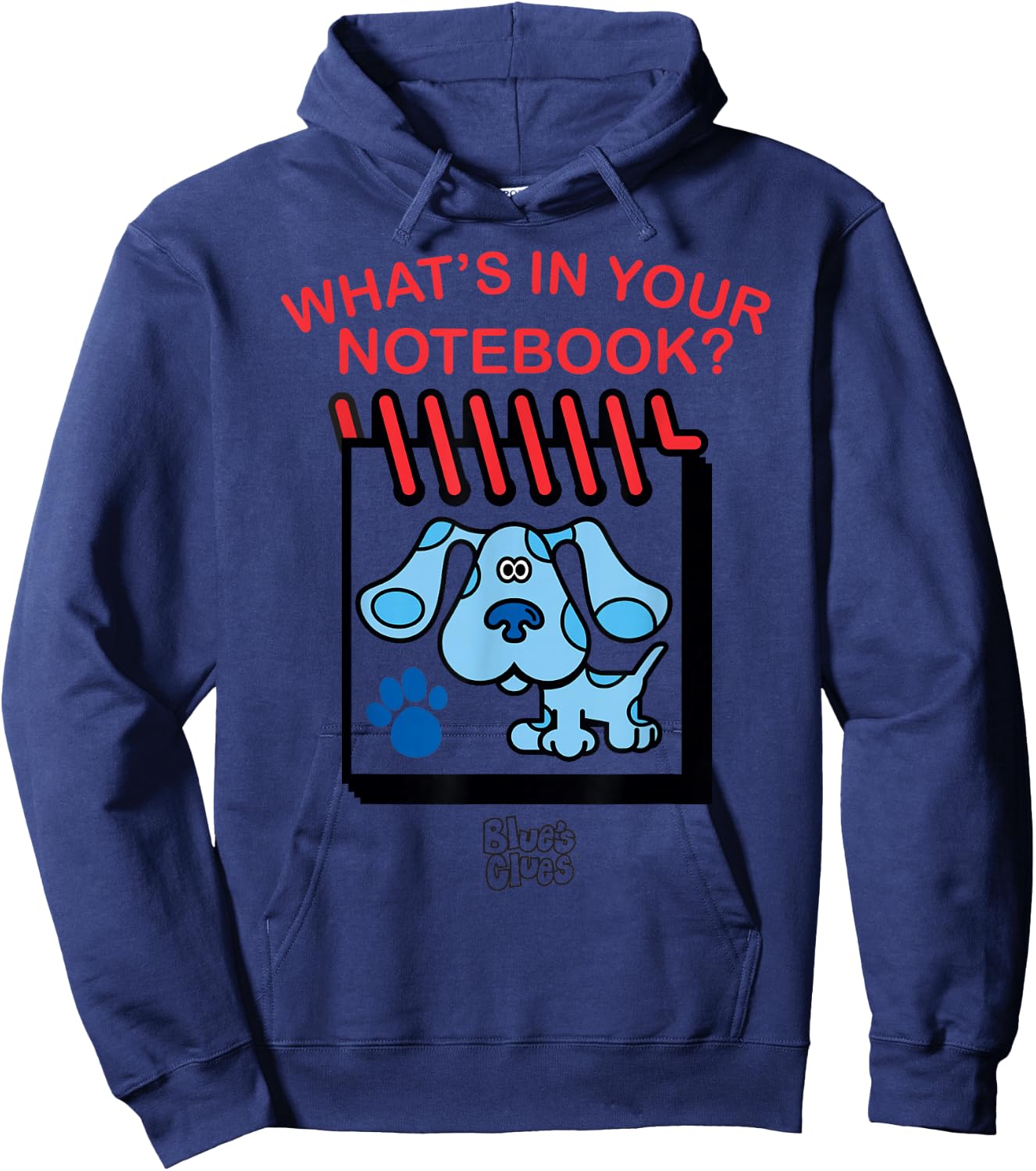 Blue's Clues Whats in Your Notebook? Hoodie - Hoodie | Navy