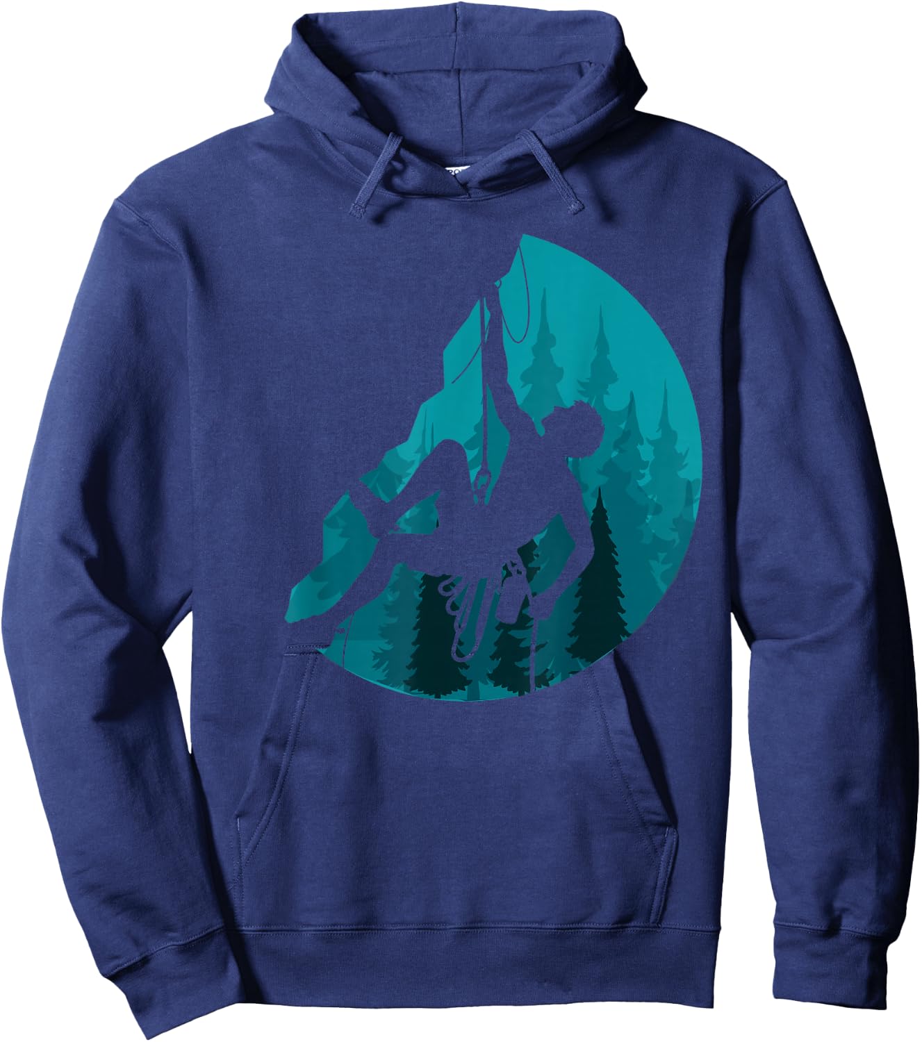 Forest Climber Bouldering Climb Outdoor Rock Climbing Hoodie - Hoodie | Navy