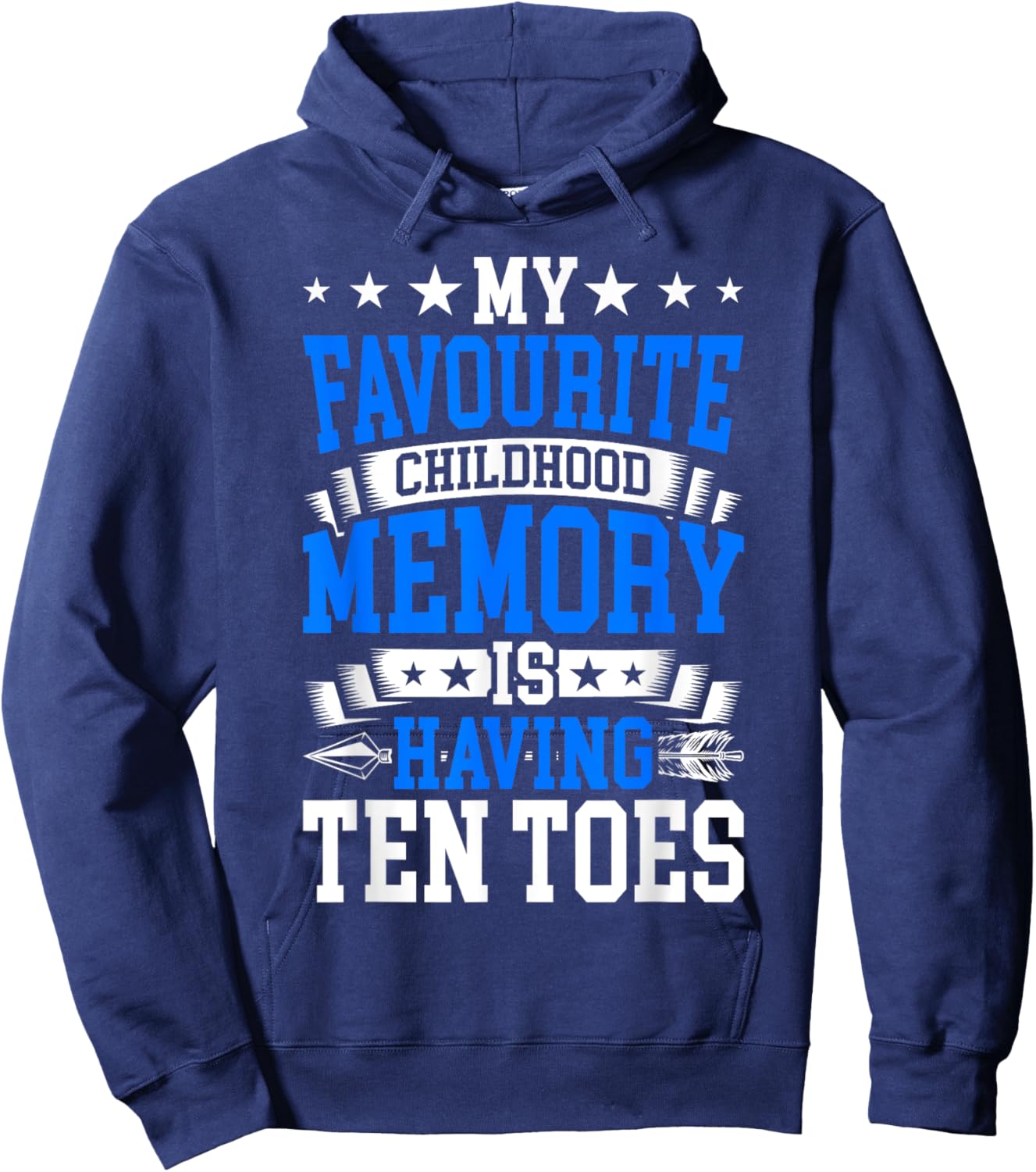 Diabetes Amputated Toes & Funny Toe Amputee Hoodie - Hoodie | Navy