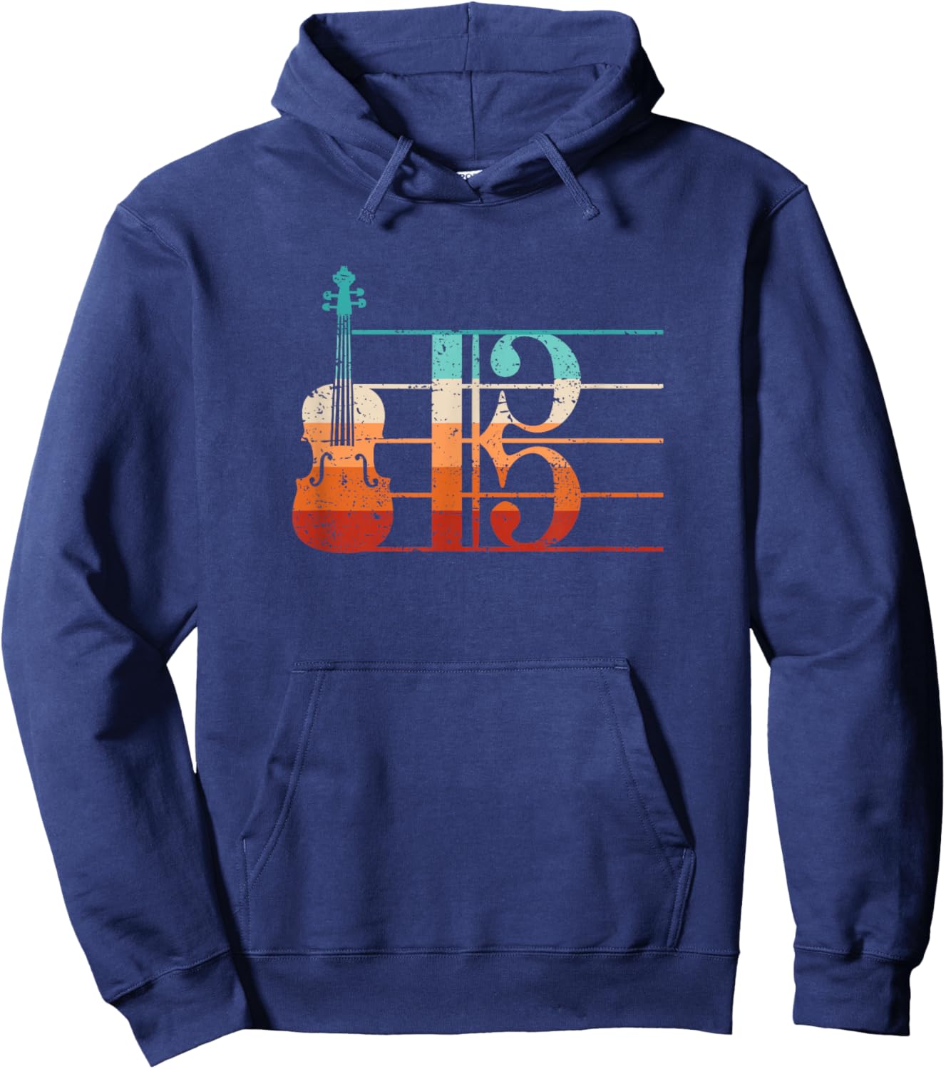 Alto Clef Viola Player Violist Hoodie - Hoodie | Navy
