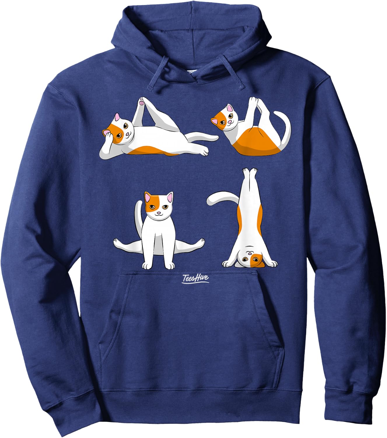 Yoga Cats Hoodie - Hoodie | Navy