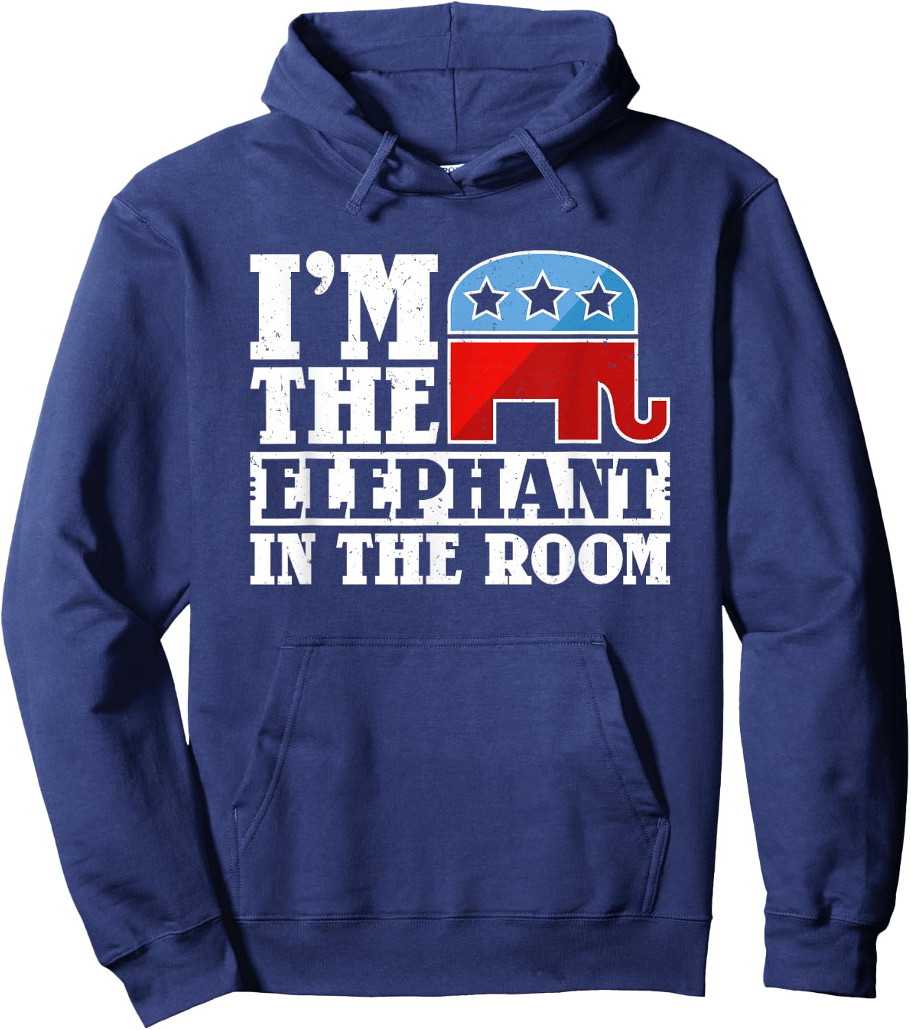Republican GOP Conservative I'm the Elephant in the Room Hoodie - Hoodie | Navy