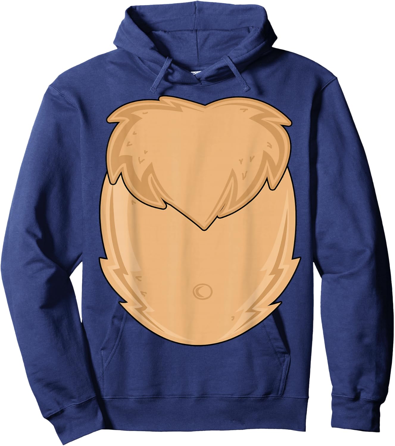 Reindeer Christmas Xmas Costume Cute Hairy Men Boy Kids Gift Hoodie - Hoodie | Navy