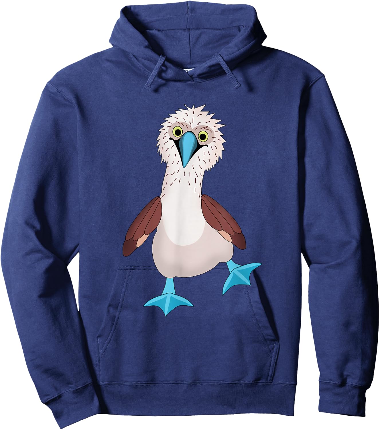 Dancing Booby Sea Bird Footed Blue Feet Drawing Hoodie - Hoodie | Navy