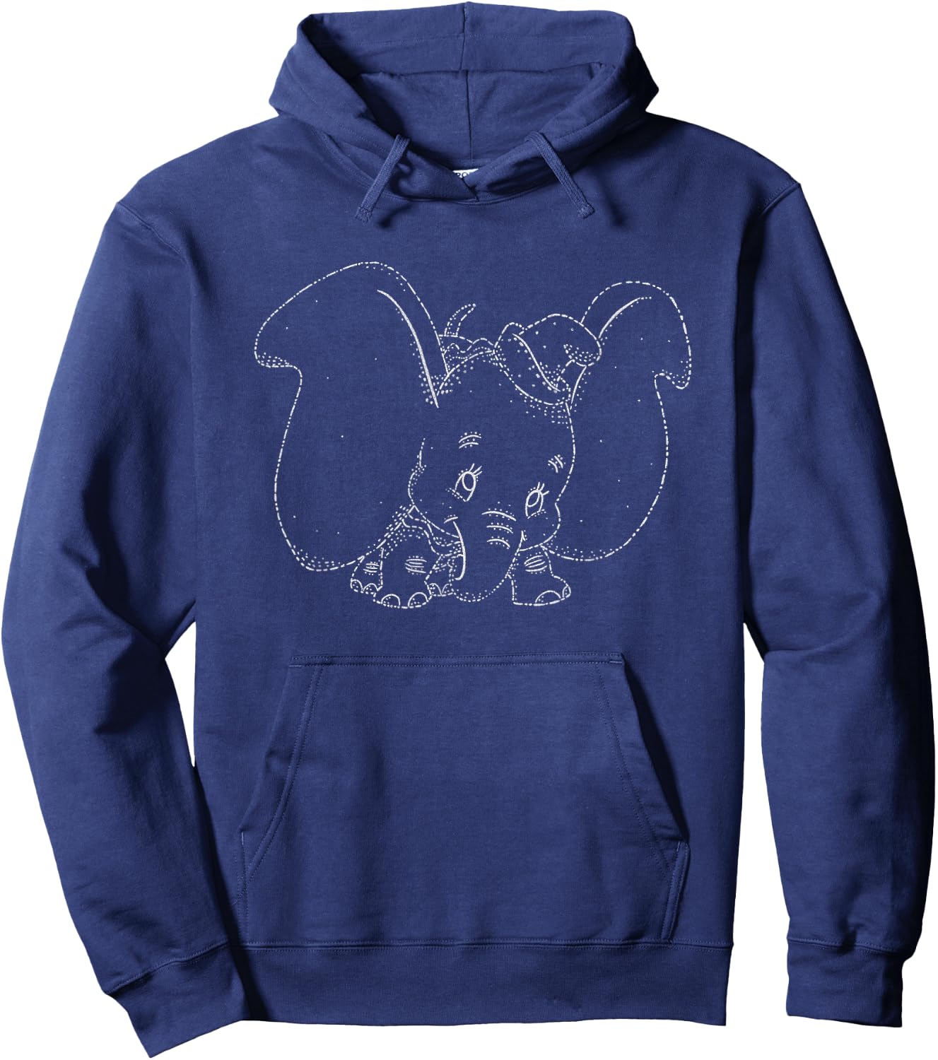 Disney Classic Dumbo Cute Elephant Pencil Sketch Hoodie - Hoodie | Navy