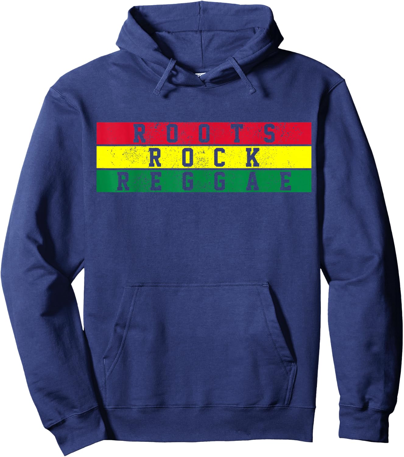 Reggae Music - Roots Rock Jamaica Rastafari Rasta Gift Hoodie - Hoodie | Navy