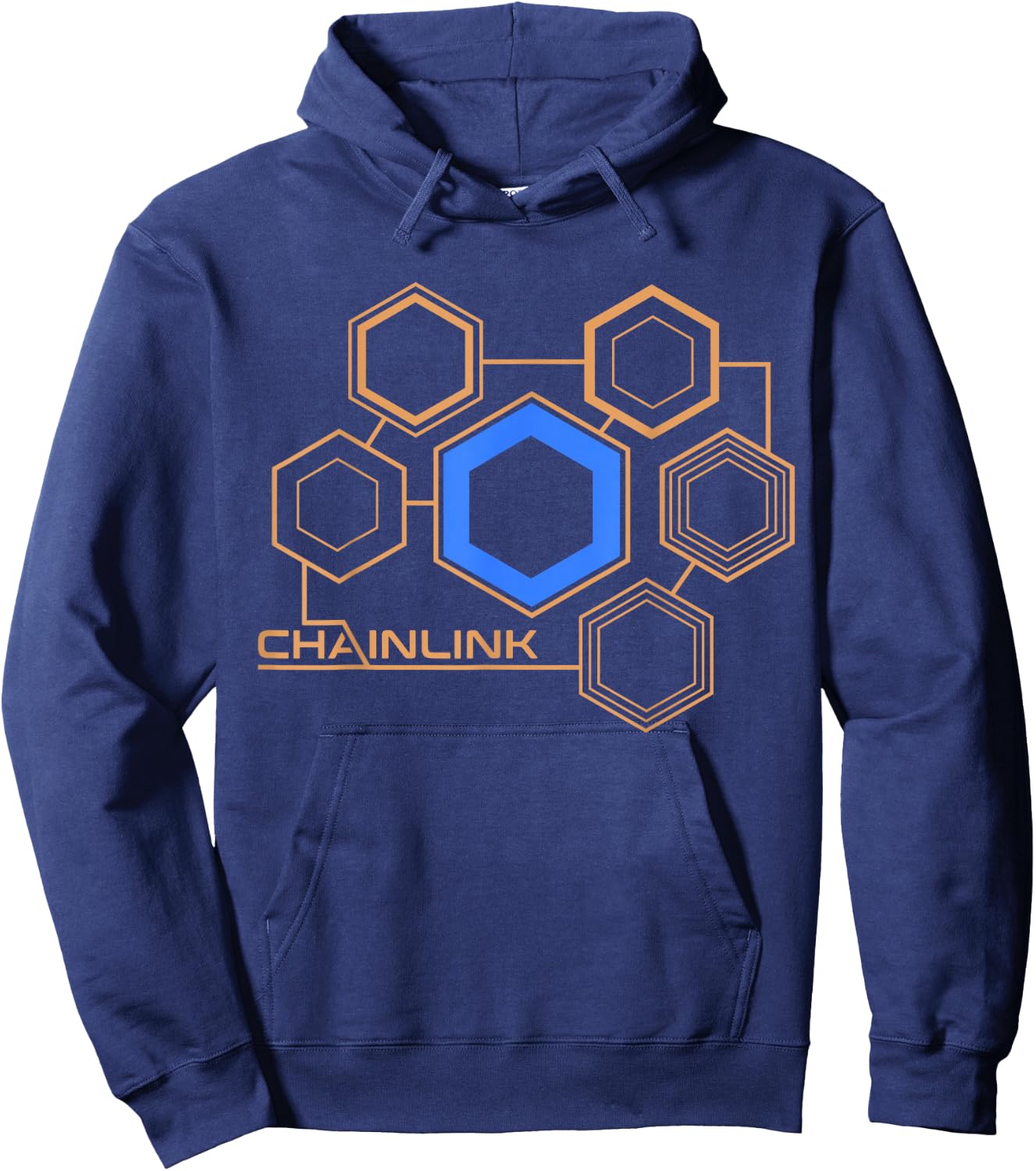 CHAINLINK Crypto LINK Token Decentralized Finance Blockchain Hoodie - Hoodie | Navy