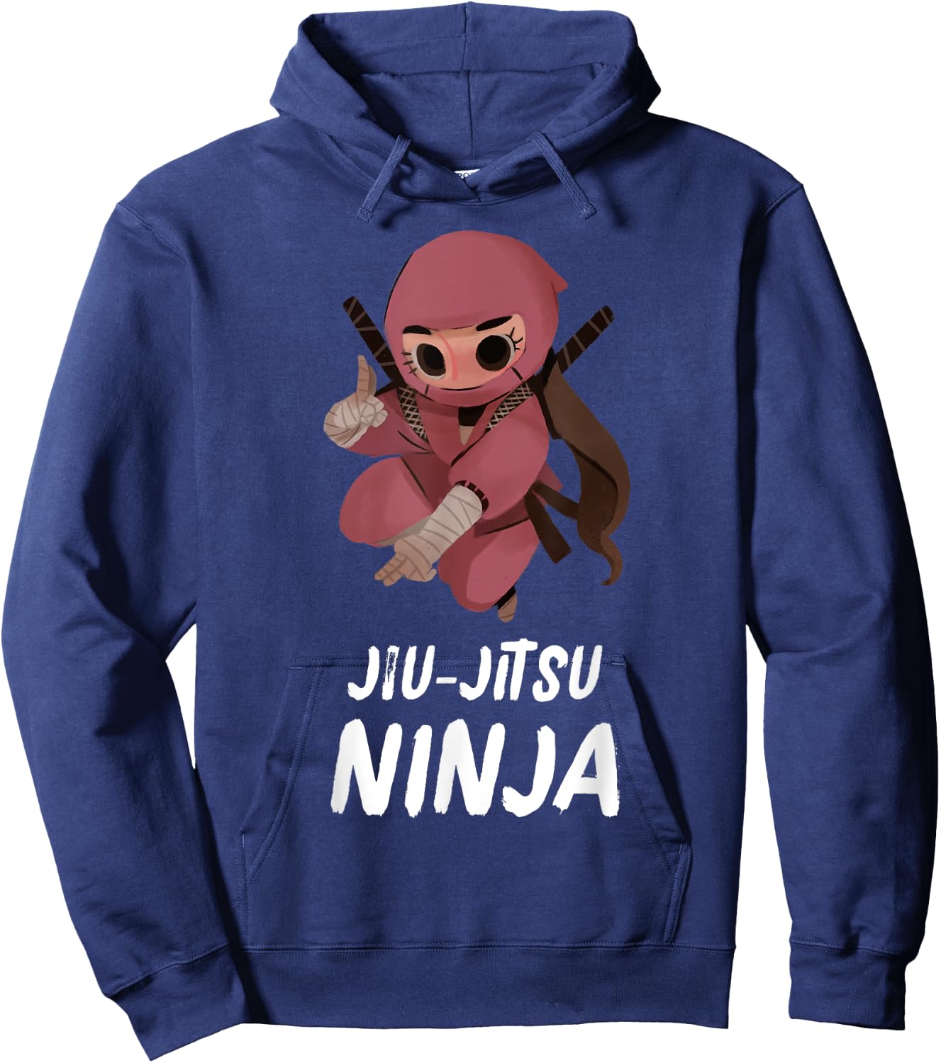 Girls Jiu-Jitsu Ninja Funny Sports Hoodie - Hoodie | Navy