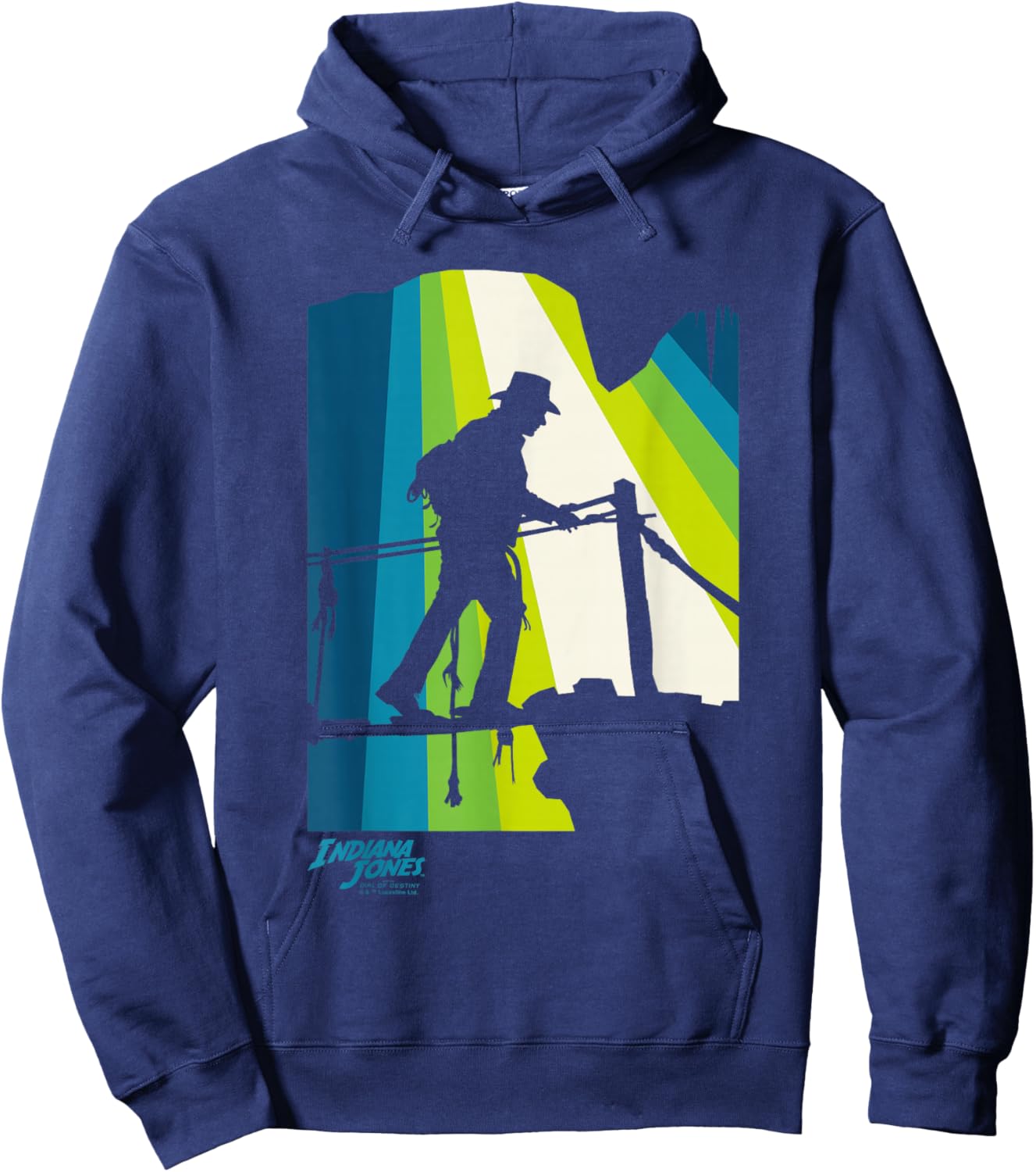 Indiana Jones and the Dial of Destiny Crossing Bridge Shadow Hoodie - Hoodie | Navy
