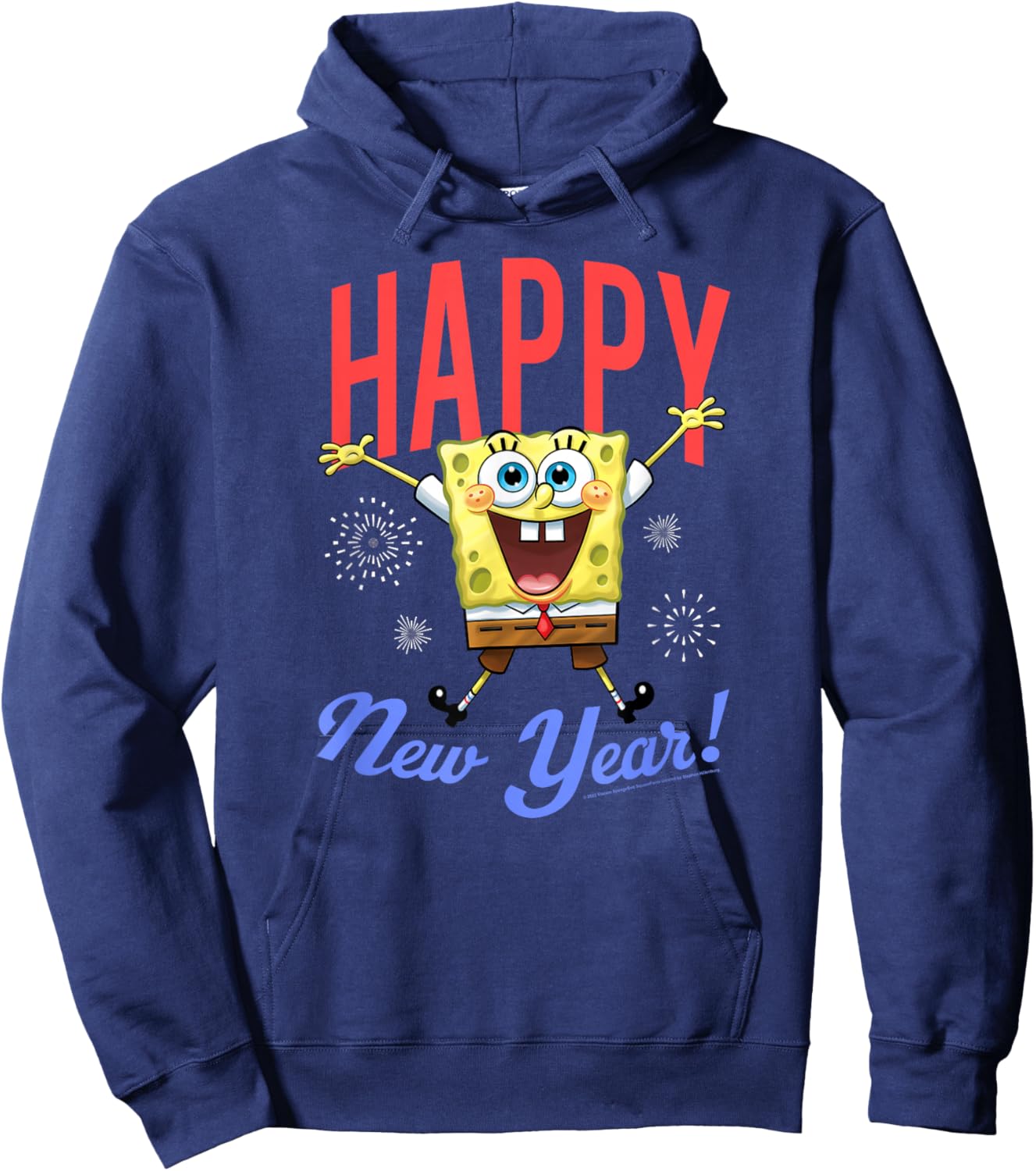 SpongeBob SquarePants Happy New Year Celebration Hoodie - Hoodie | Navy
