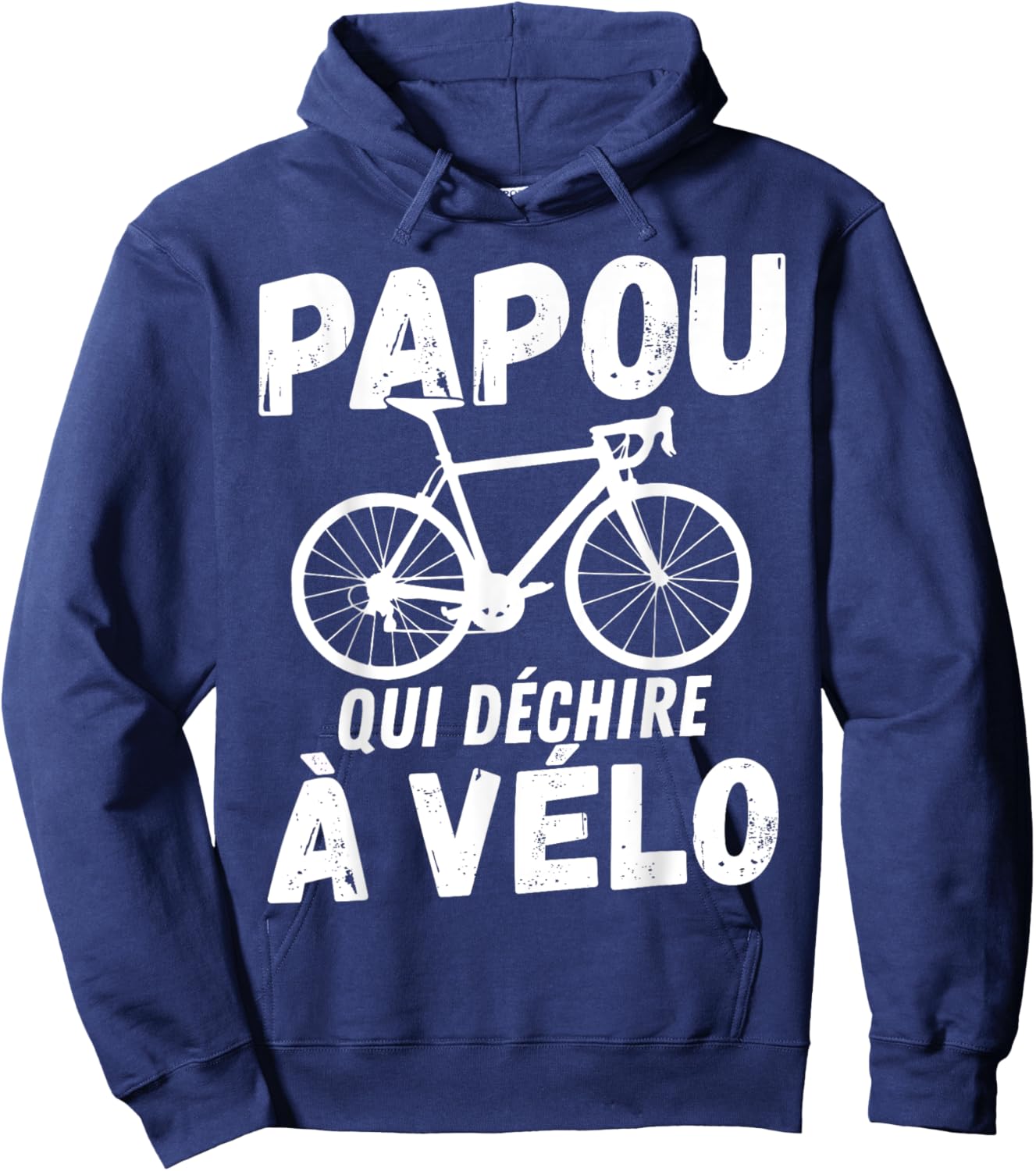 Bicycle man funny cycling cyclist Papua tearing bike , Black, S Hoodie - Hoodie | Navy