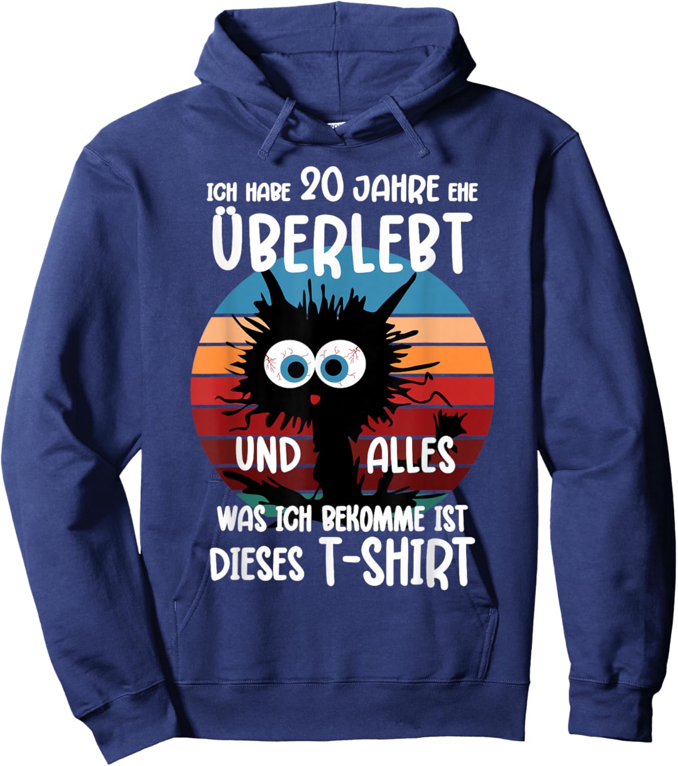 20 Jahre Verheiratet Porzellanhochzeit Ehe 20 Hochzeitstag Hoodie - Hoodie | Navy