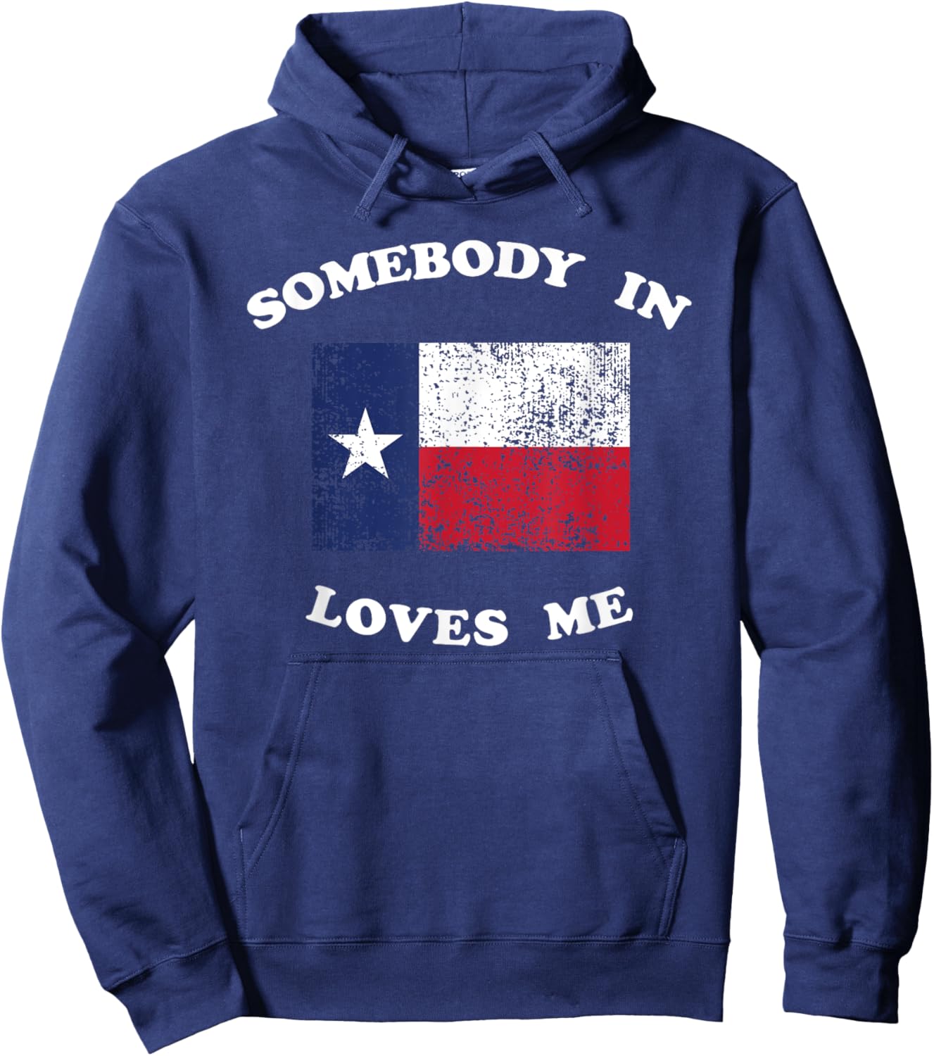 Someone in TX Loves Me Somebody Texas Family Distance Long Hoodie - Hoodie | Navy