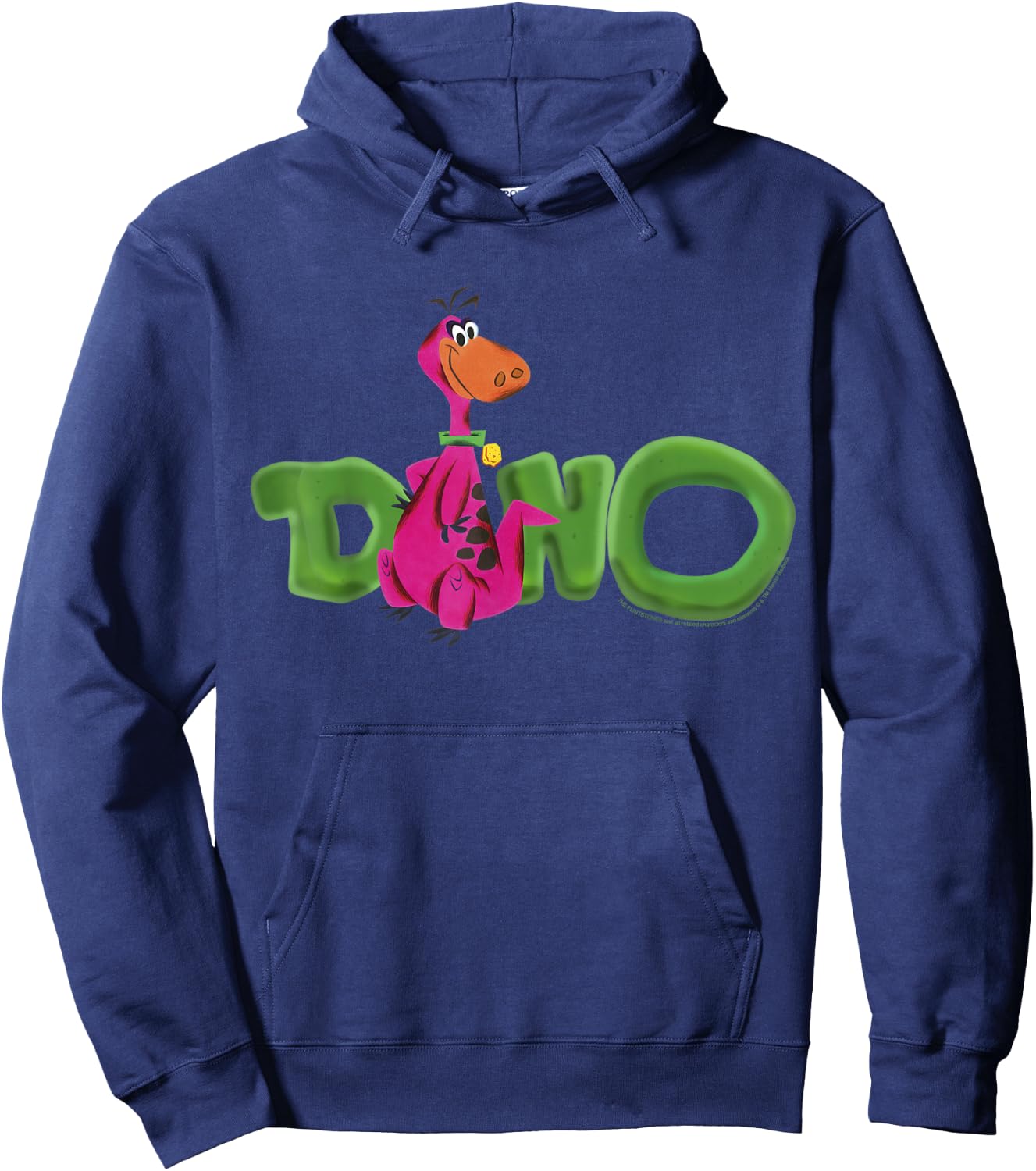 The Flintstones Dino Artsy Text Hoodie - Hoodie | Navy