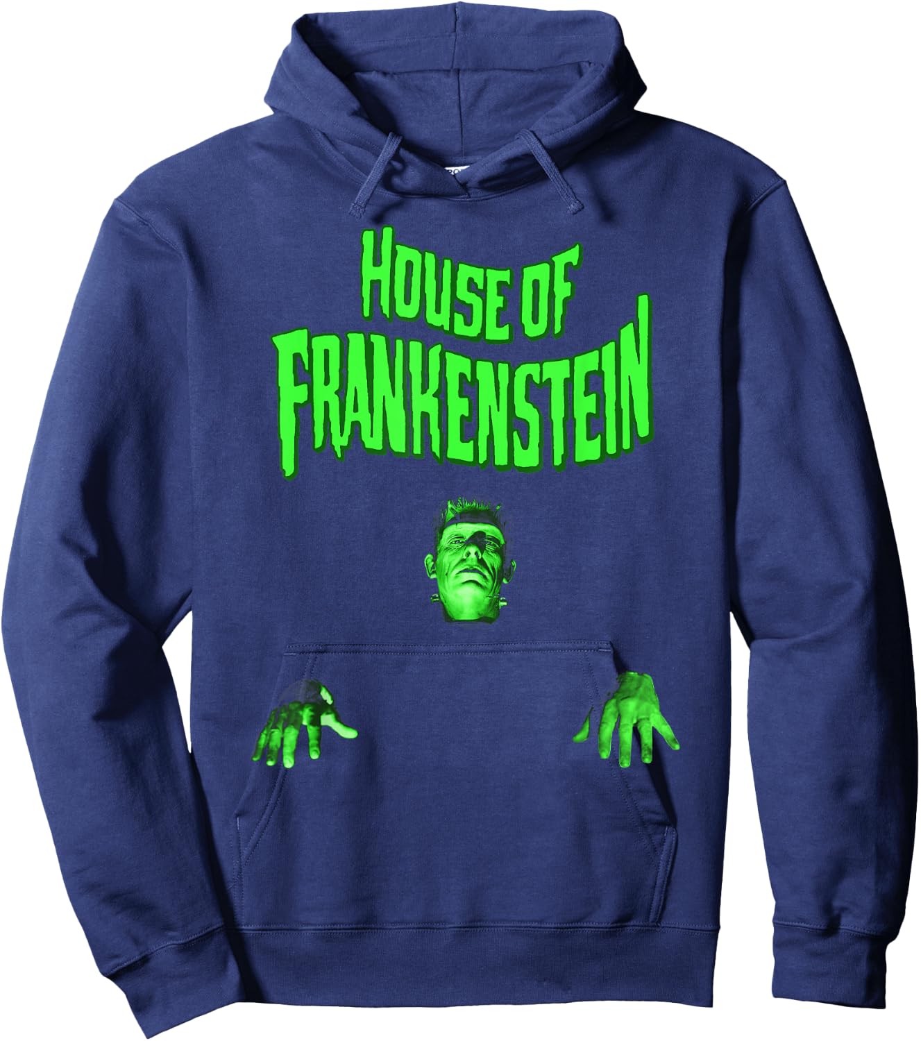 Universal Monsters House Of Frankenstein Walk Portrait Hoodie - Hoodie | Navy