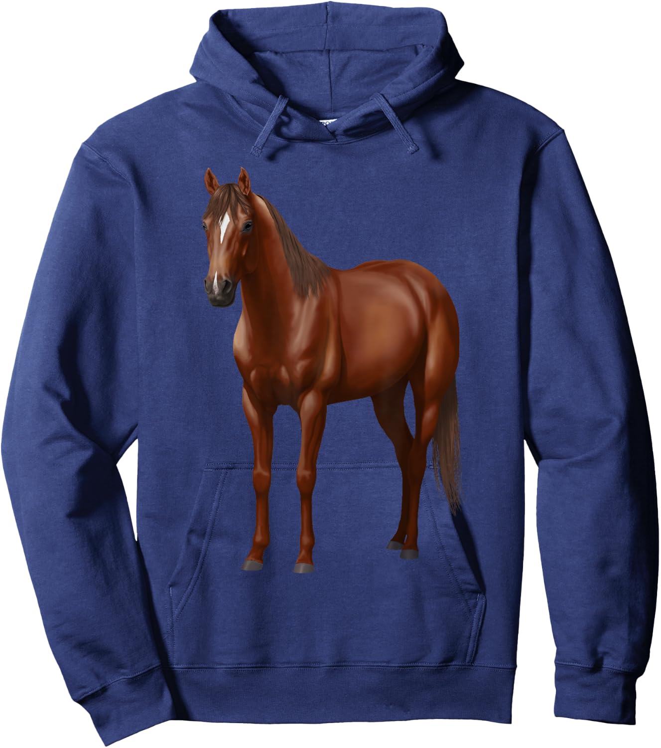 Beautiful Dark Sorrel Chestnut Quarter Horse Lovers Gift Hoodie - Hoodie | Navy