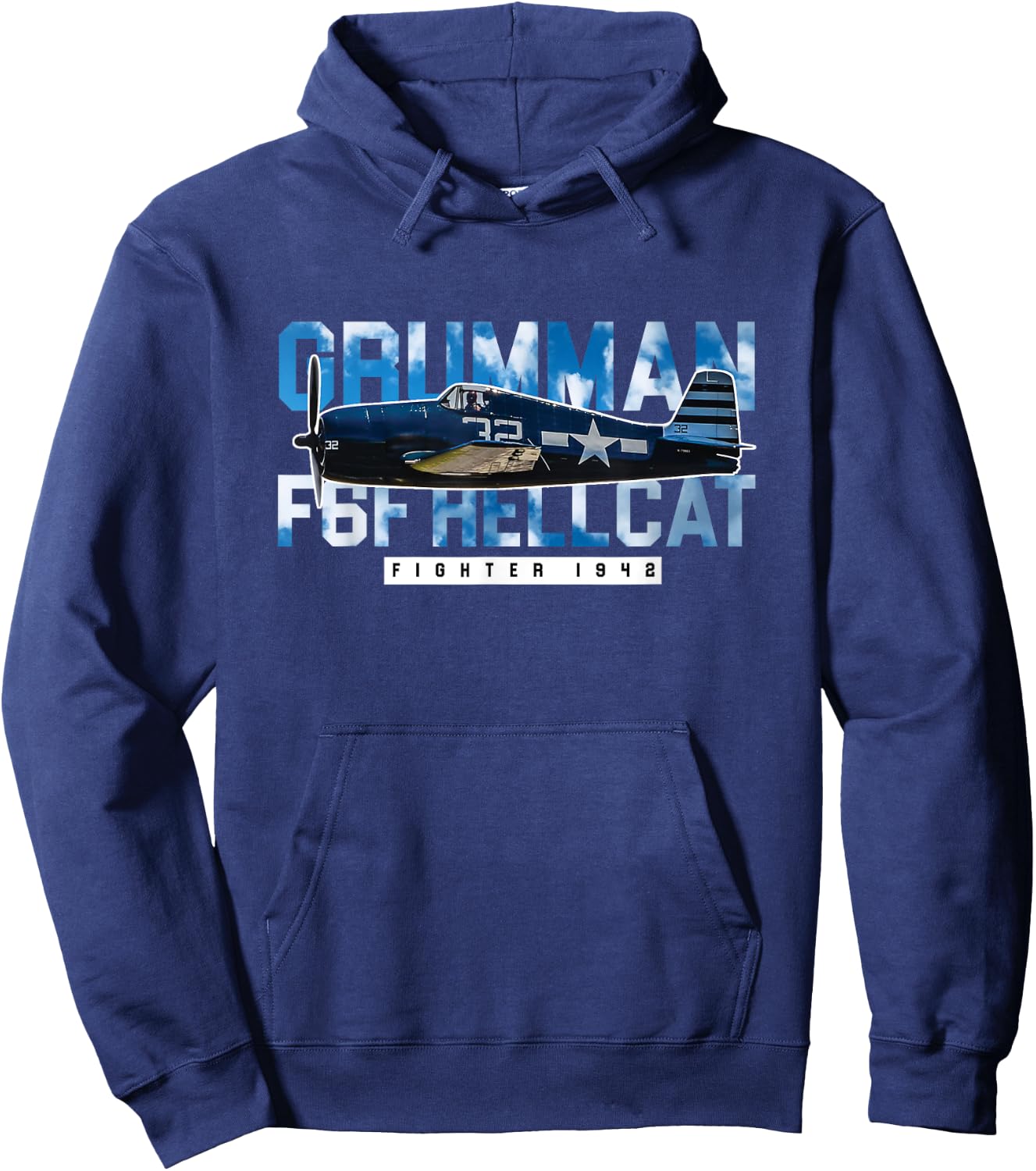 F6F Hellcat Gift - WW2 Warbird Fighter Pilot Gift Women Hoodie - Hoodie | Navy