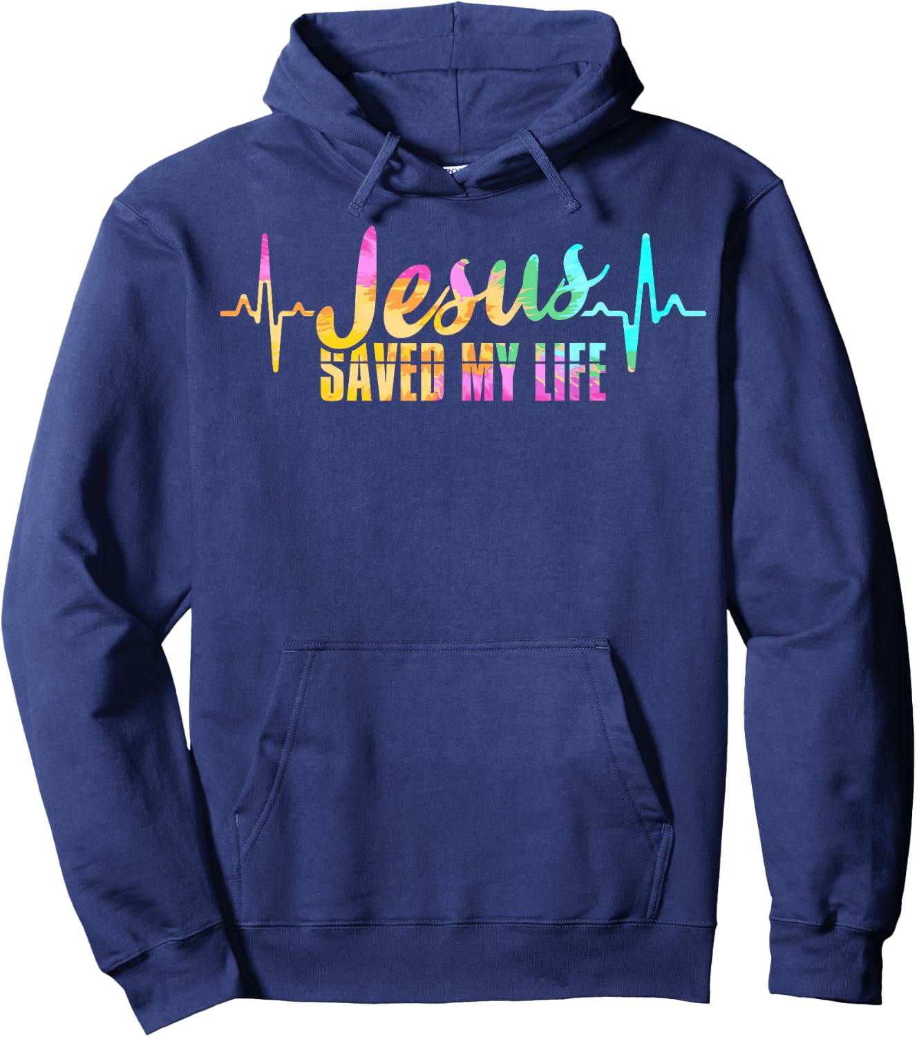 Jesus Saves Saved My Life God Believer Follower Bible Gift Hoodie - Hoodie | Navy