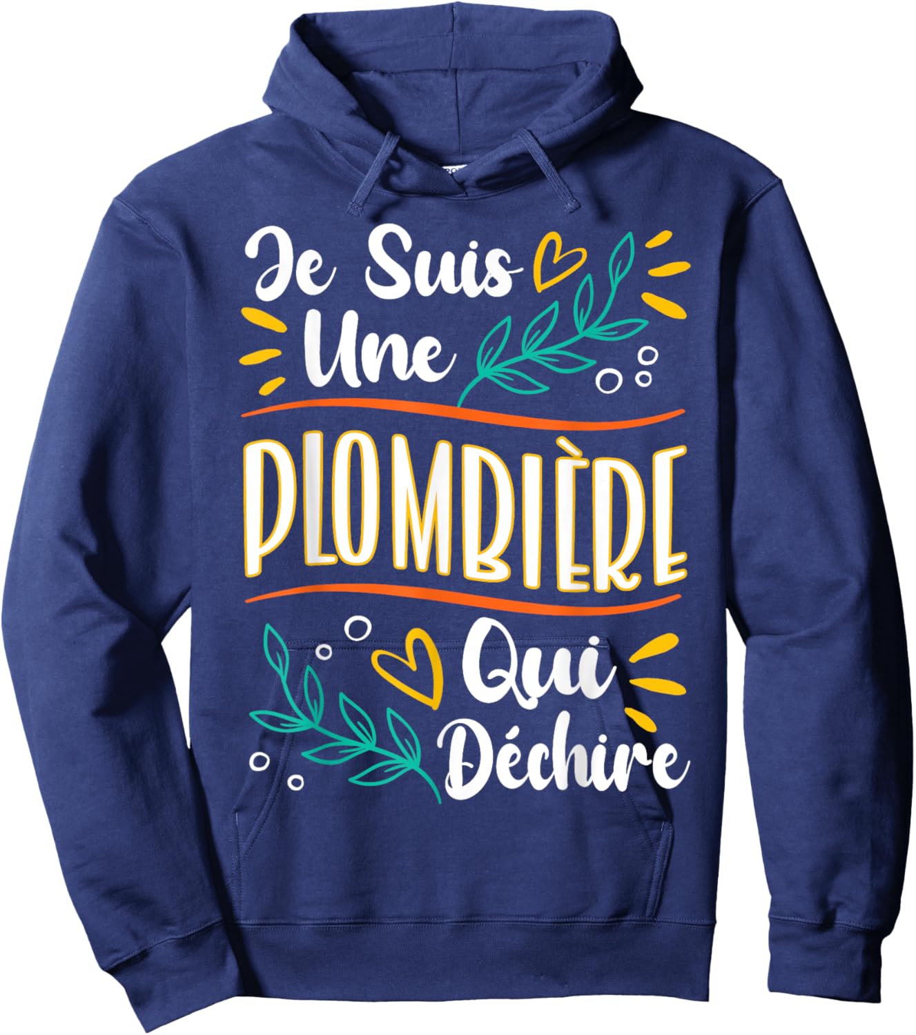 Une Plumbier Qui Déchire Women's Gift Plumber Hoodie - Hoodie | Navy