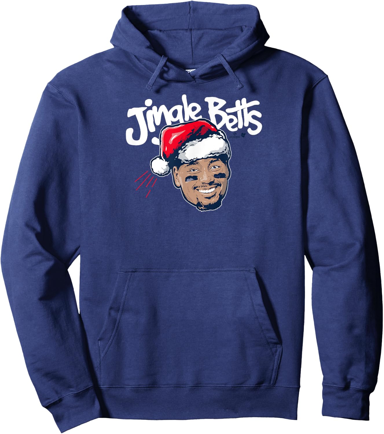 Officially Licensed Mookie Betts - Jingle Betts Hoodie - Hoodie | Navy