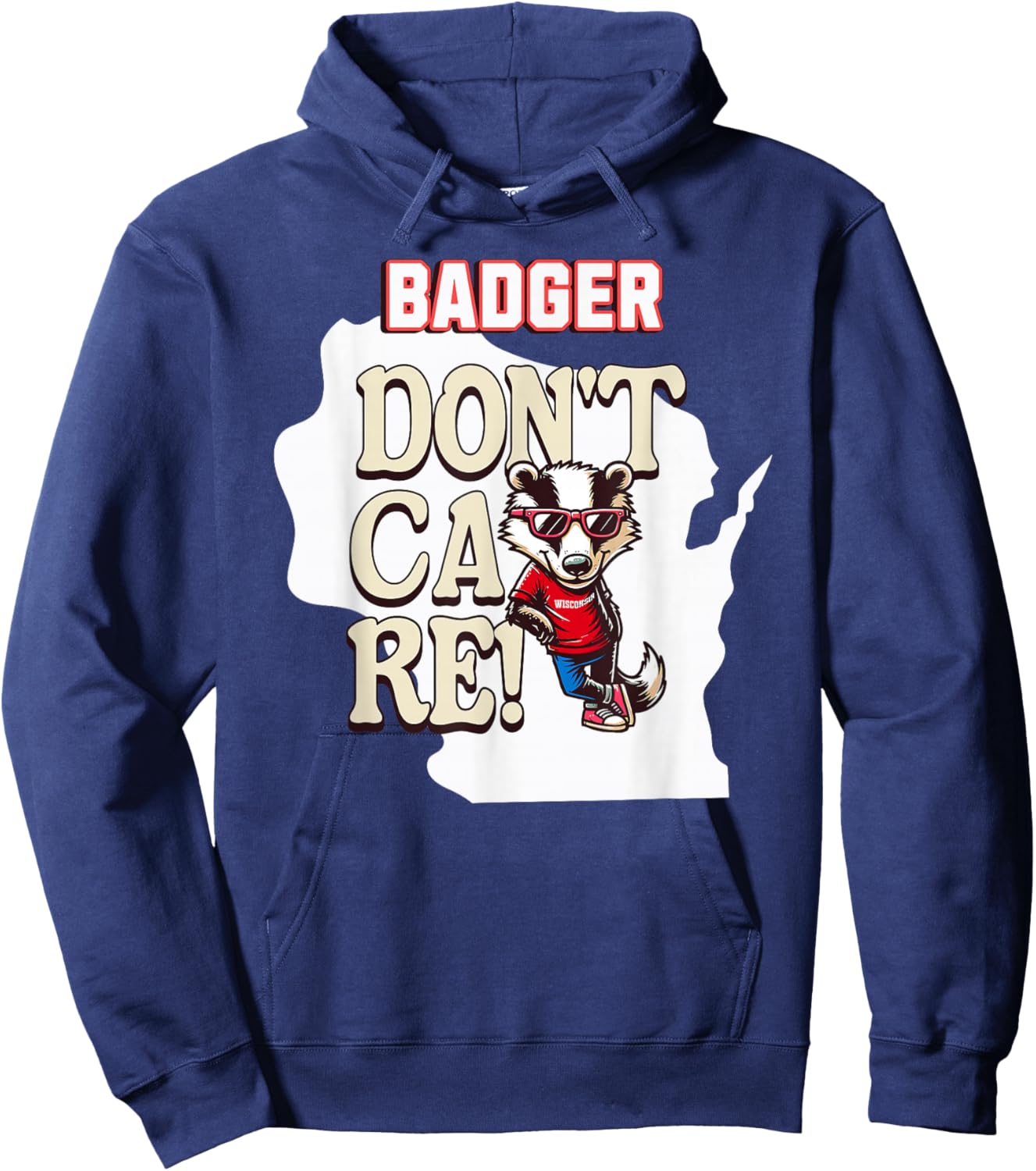 Badger Don't Care. Hoodie - Hoodie | Navy