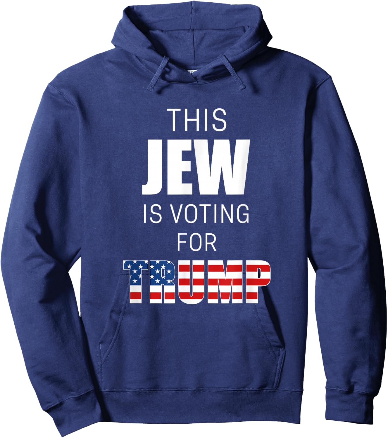 Jews for Trump 2020 Election President Jewish Conservative Hoodie - Hoodie | Navy