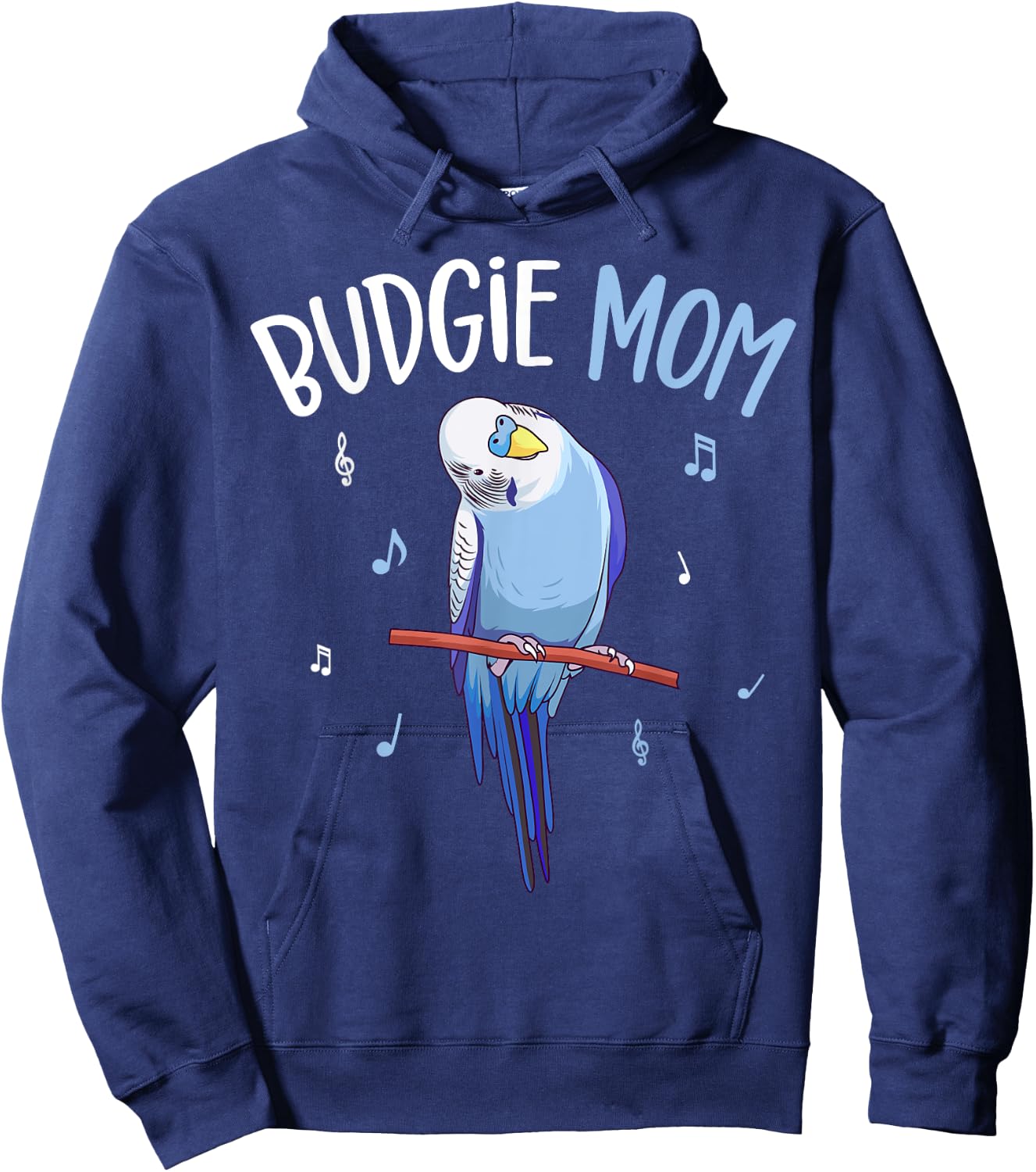 Budgie Mom Parakeet Budgerigar Funny Hoodie - Hoodie | Navy