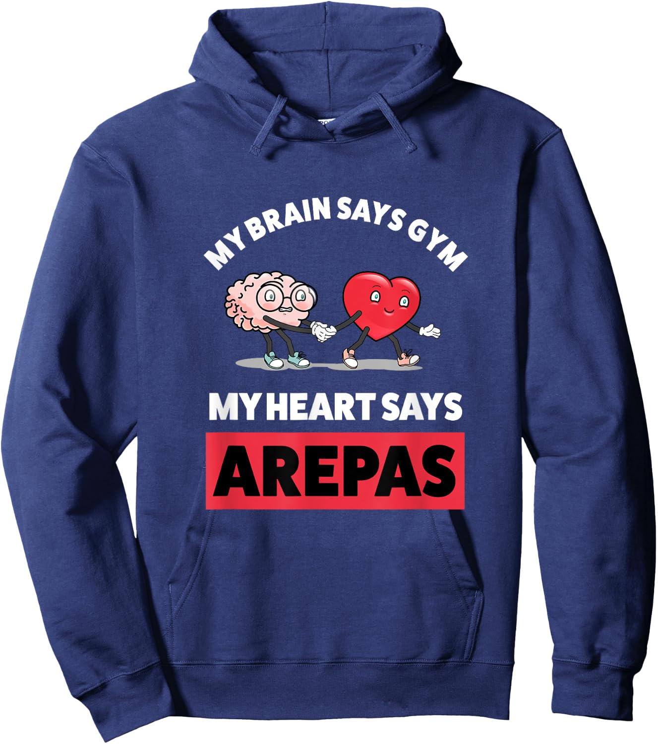 Funny Arepa Gym Gift Funny Colombian Arepas Hoodie - Hoodie | Navy