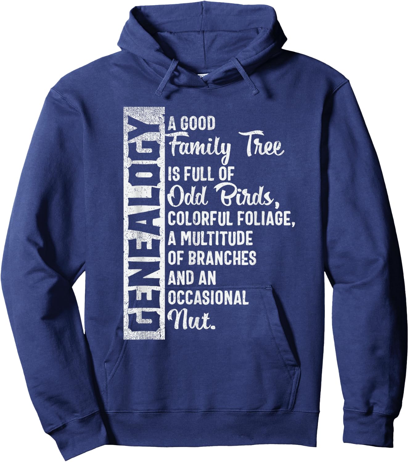 Custom Family Tree, Genealogy Design for Genealogist Hoodie - Hoodie | Navy