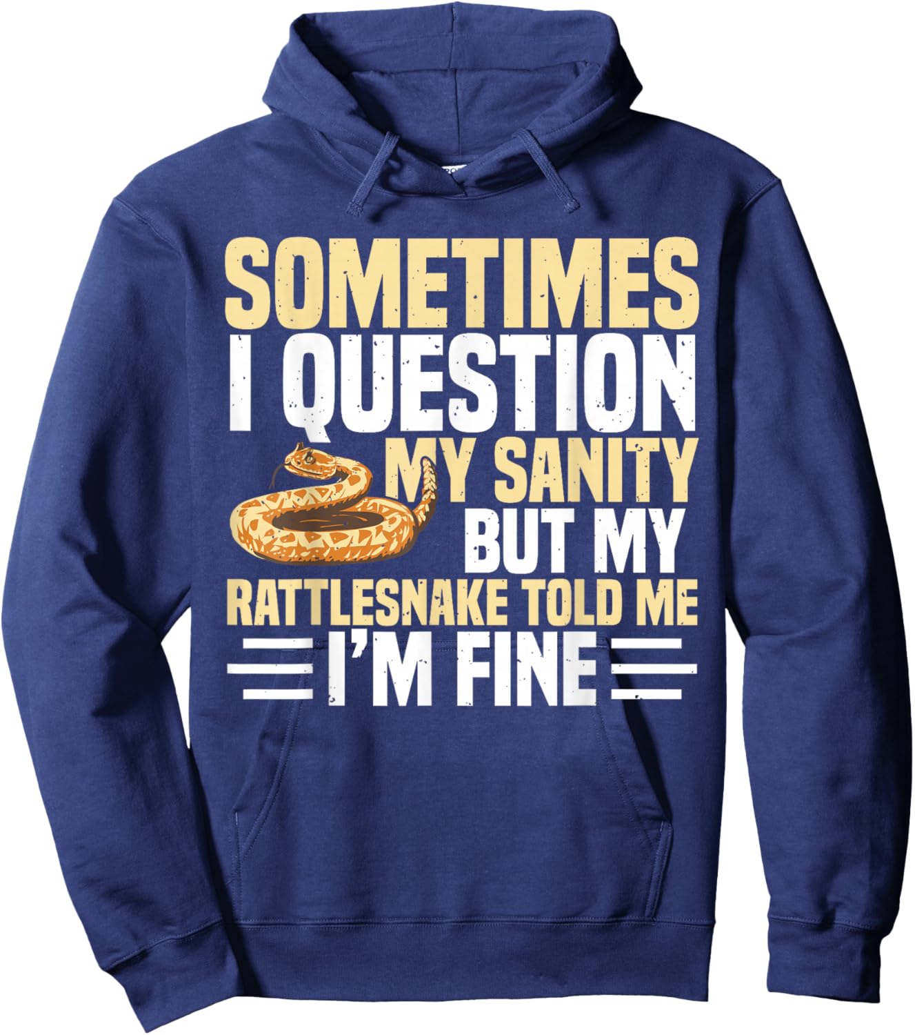 Rattlesnake Terrarium Foode Sanke Owner Rattlesnake Hoodie - Hoodie | Navy