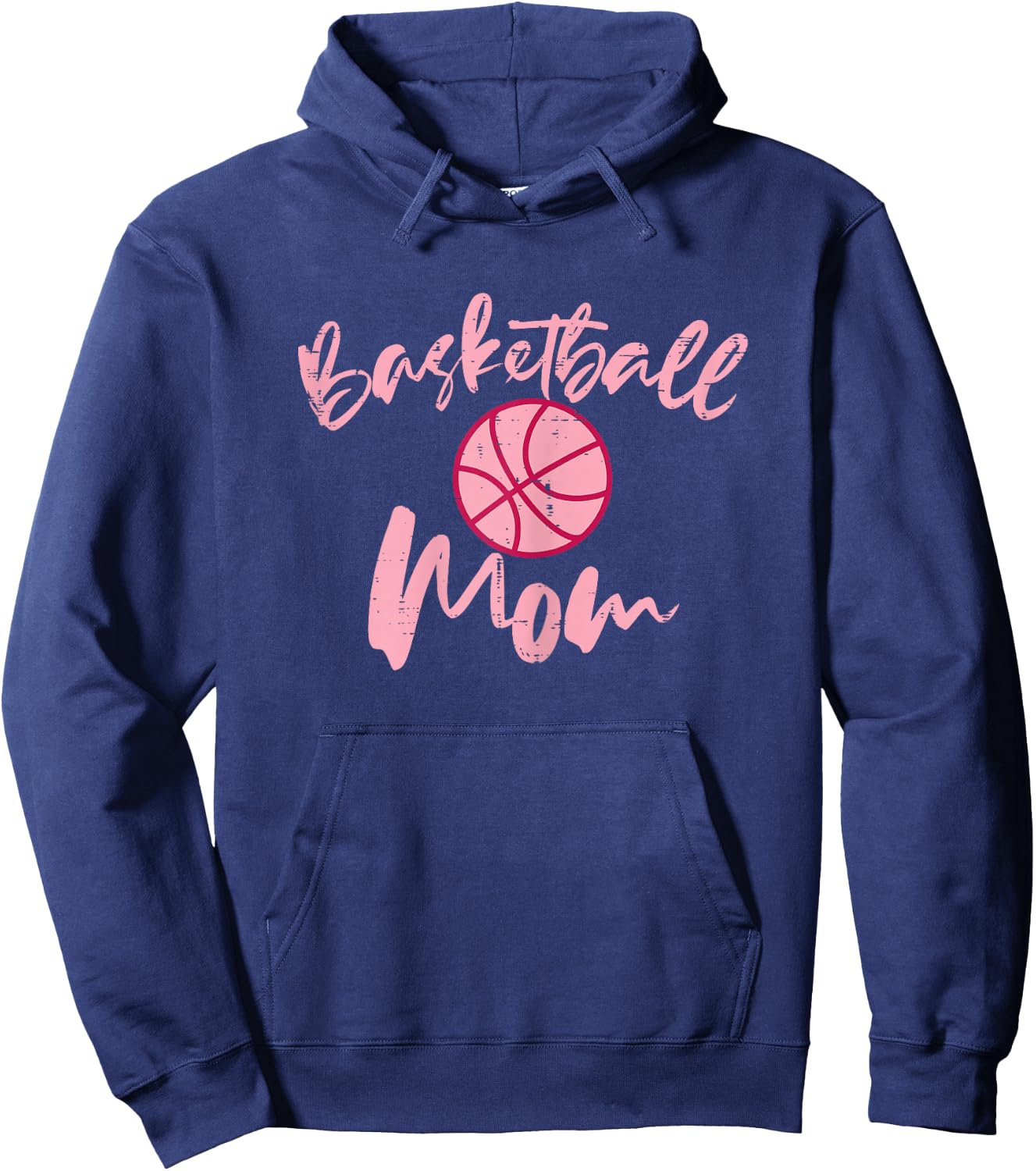 Basketball Mom Cute Mothers Day Sports Mama Mommy Women Hoodie - Hoodie | Navy