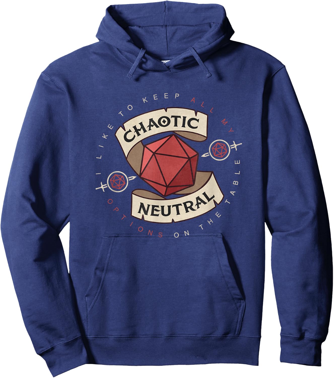 Table Role Play Vintage Game Chaotic Neutral Shirt Hoodie - Hoodie | Navy