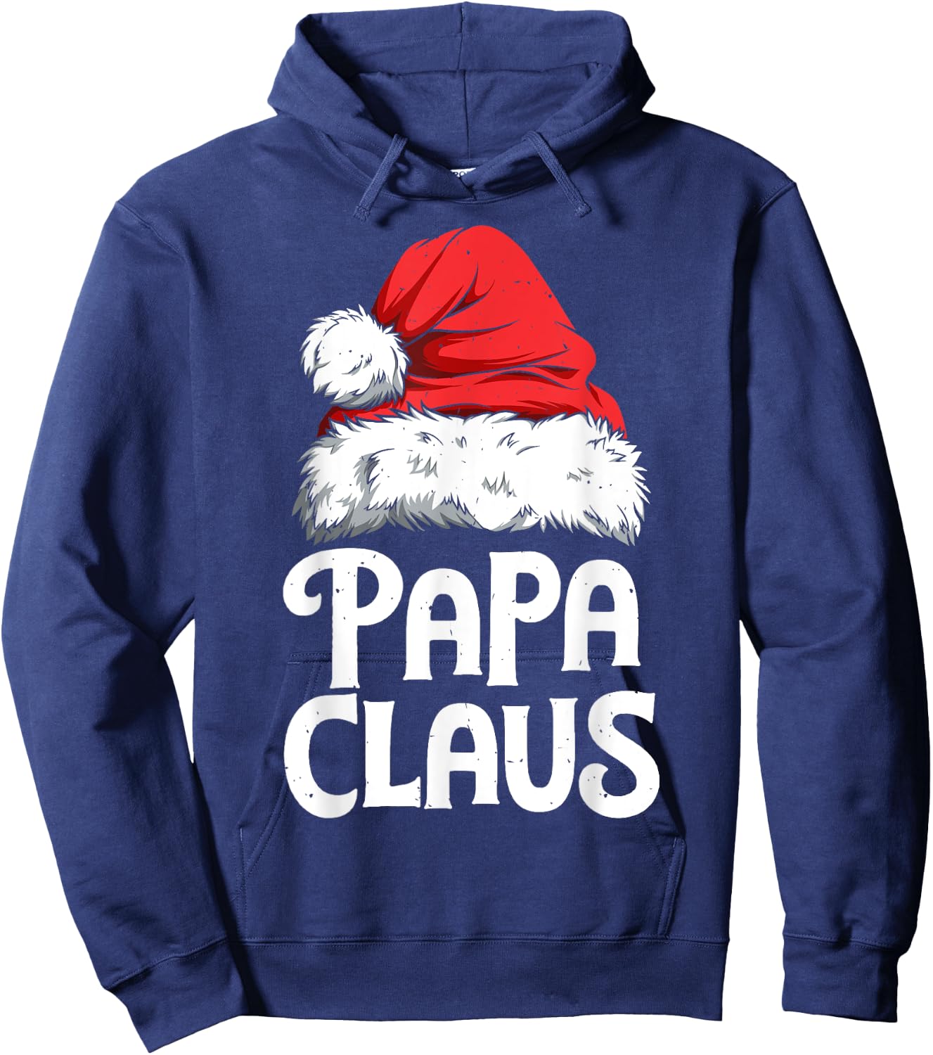 Papa Claus Christmas Dad Santa Family Matching Pyjamas Xmas Hoodie - Hoodie | Navy