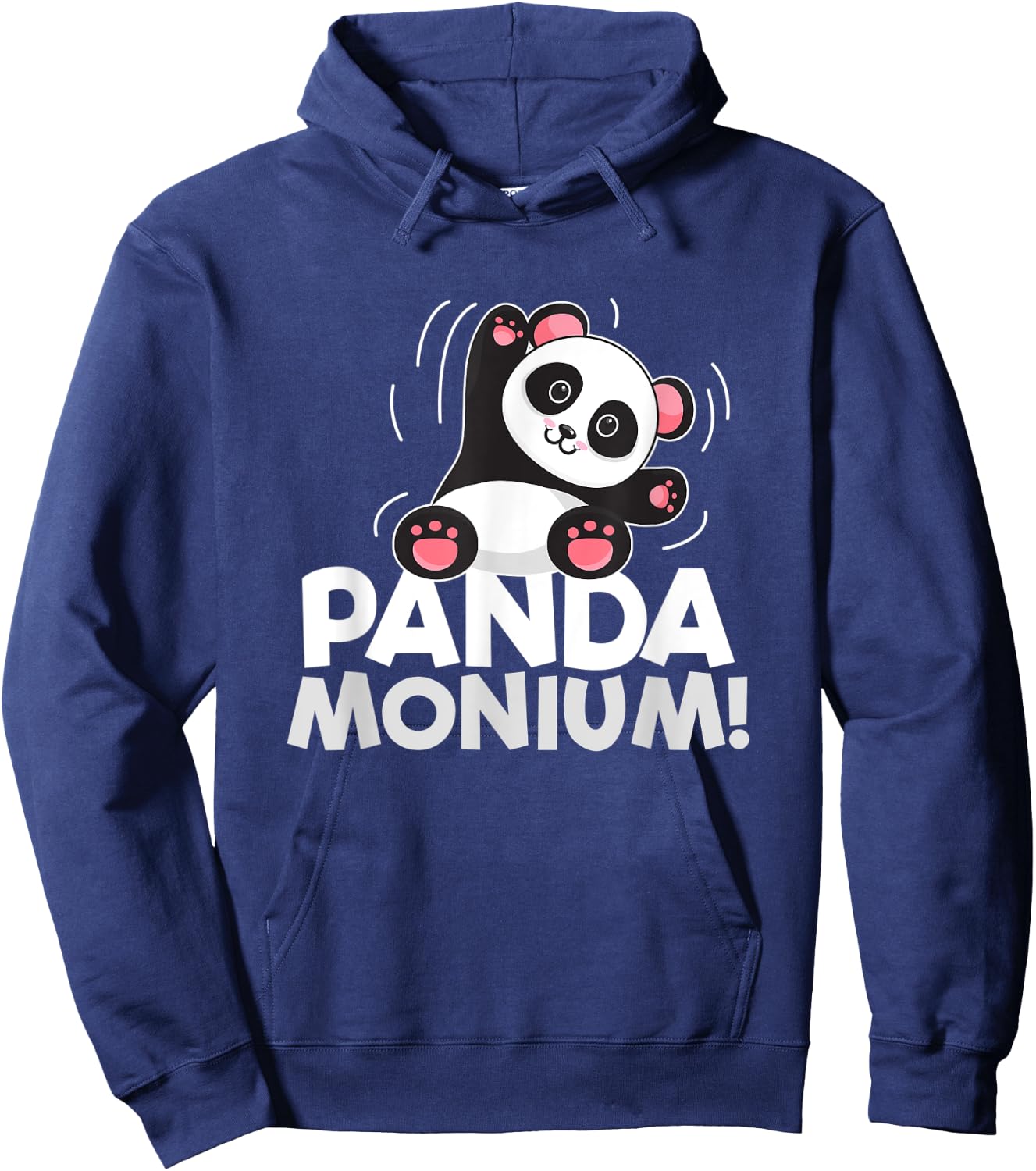 Pandamonium Funny Panda-Bear Pun Hoodie - Hoodie | Navy