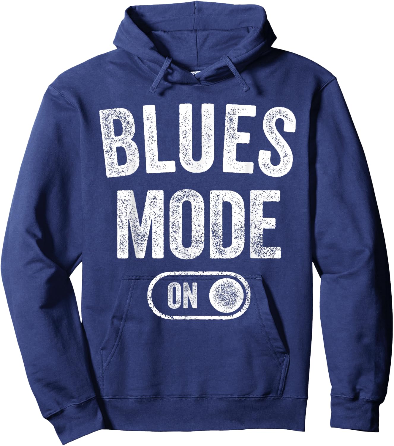Blues Mode On Funny Blues Man Gift Musician Singer Guitarist Hoodie - Hoodie | Navy