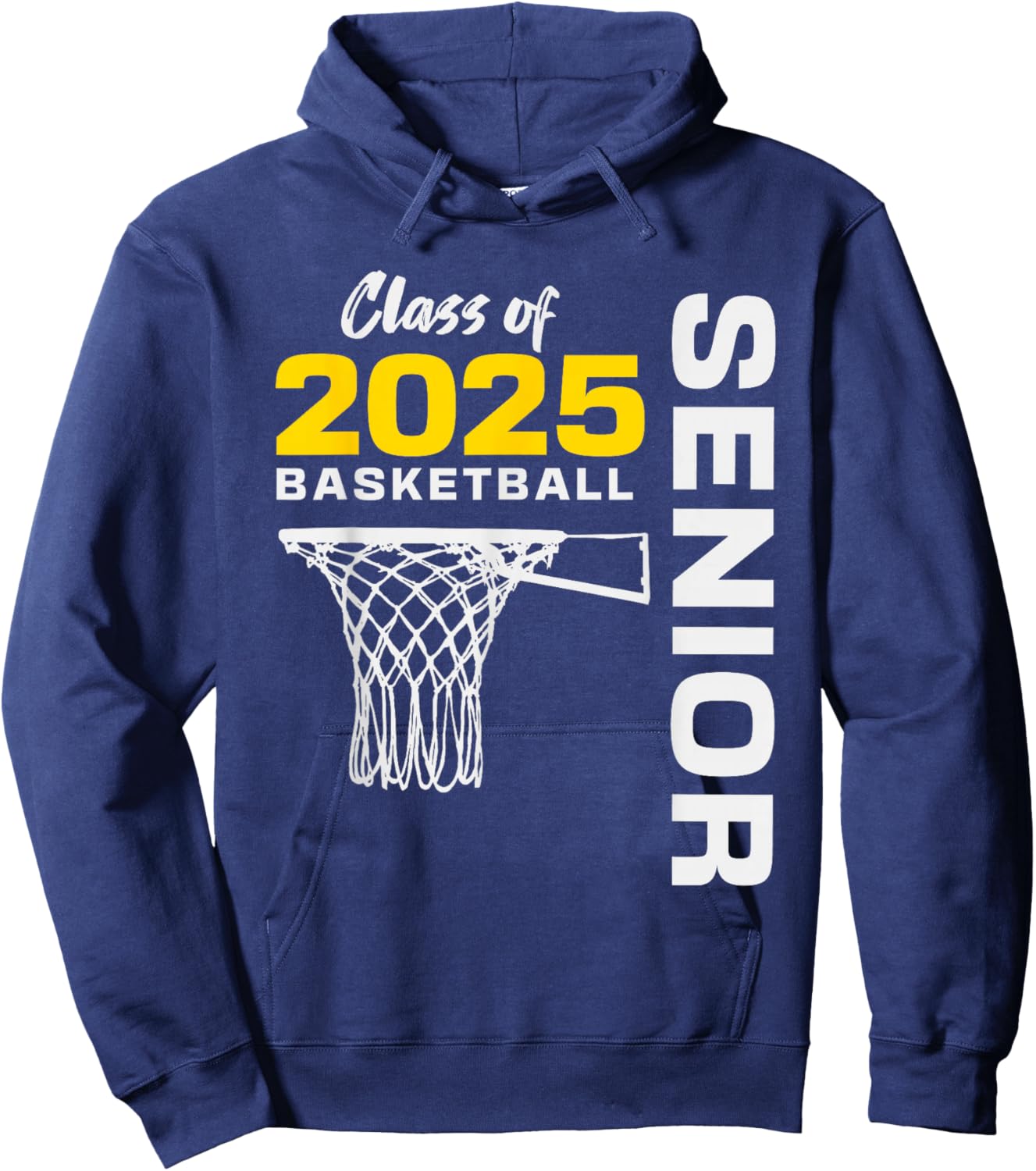 Basketball Senior Matching Class of 2025 Senior Basketball Hoodie - Hoodie | Navy