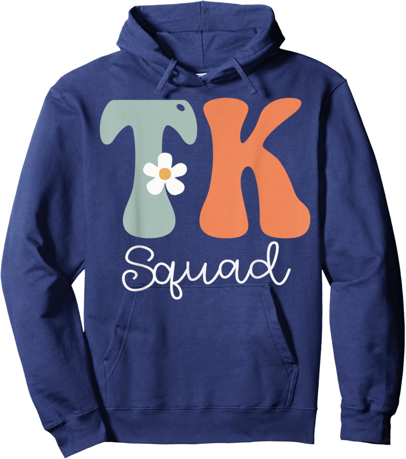 TK Squad Groovy Women Appreciation Day Hello Back To School Hoodie - Hoodie | Navy