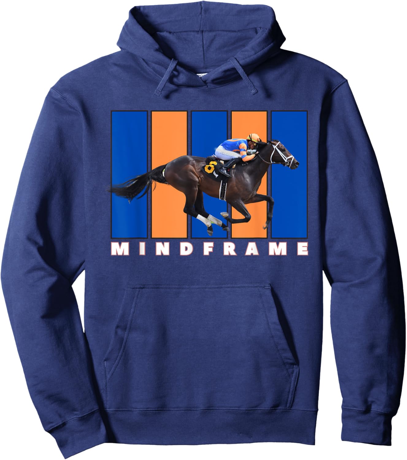 Mindframe Horse, Horse Racing, Del Mar, Santa Anita Shirt Hoodie - Hoodie | Navy