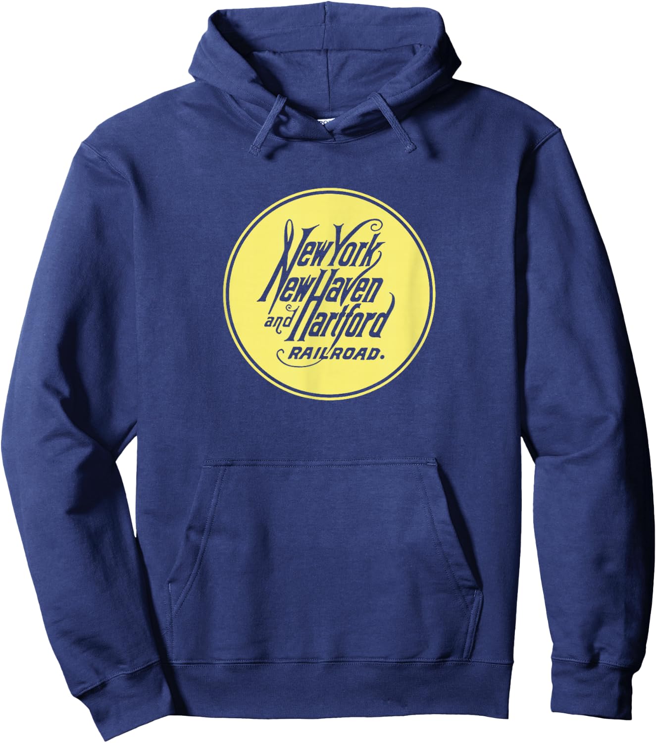 Retro Railroad New York New Haven and Hartford Railway Hoodie - Hoodie | Navy