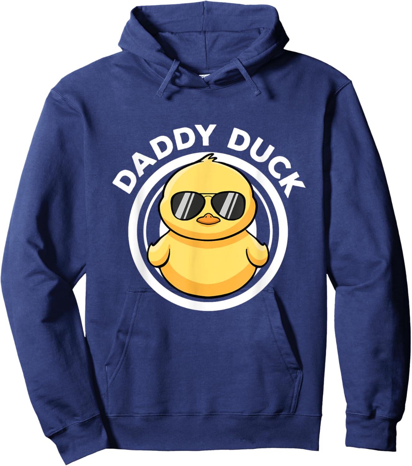 Daddy Duck Dad I Love Ducks Family Lover Funny Rubber Duck Hoodie - Hoodie | Navy