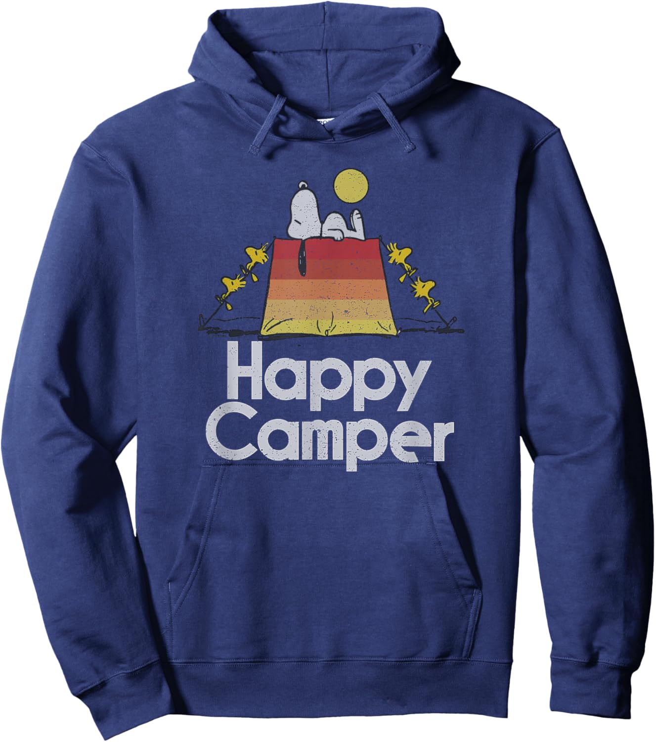 Snoopy & Woodstock - Happy Camper Hoodie - Hoodie | Navy
