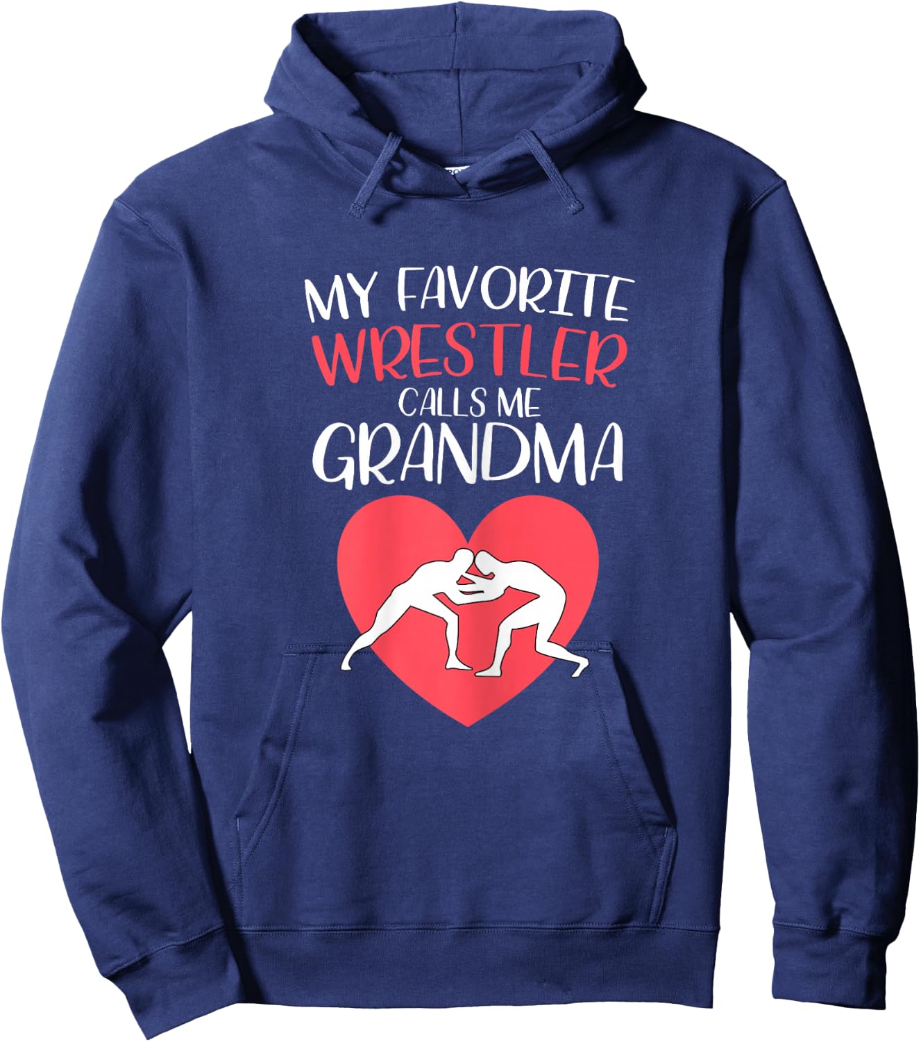 Funny Wrestling Grandma Hoodie - Hoodie | Navy