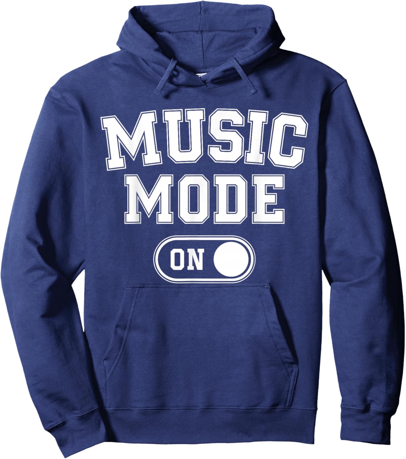 Music Mode On Funny Singer Musician Gift Composer Producer Hoodie - Hoodie | Navy