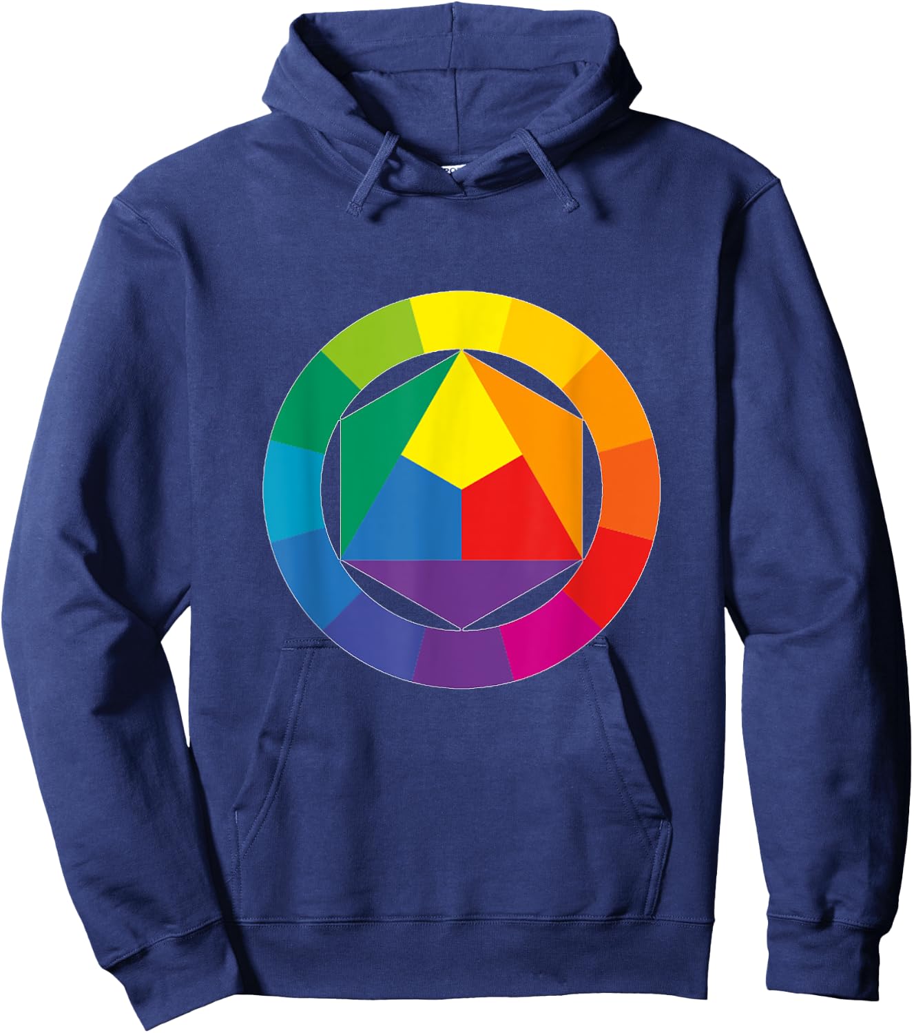Color Wheel Palette Shirt Artist Painter Art Teacher Hoodie - Hoodie | Navy