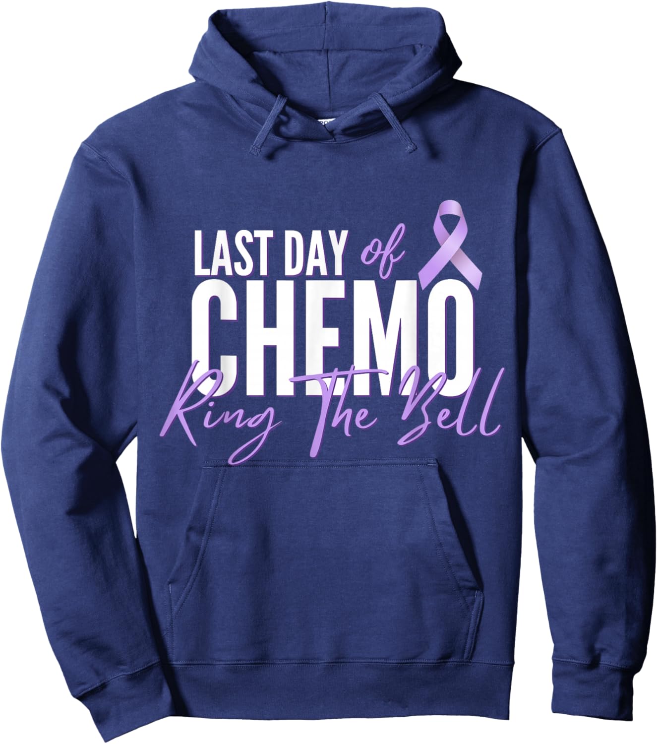 Last Day of Chemo Ring The Bell Chemotherapy Cancers Gifts Hoodie - Hoodie | Navy