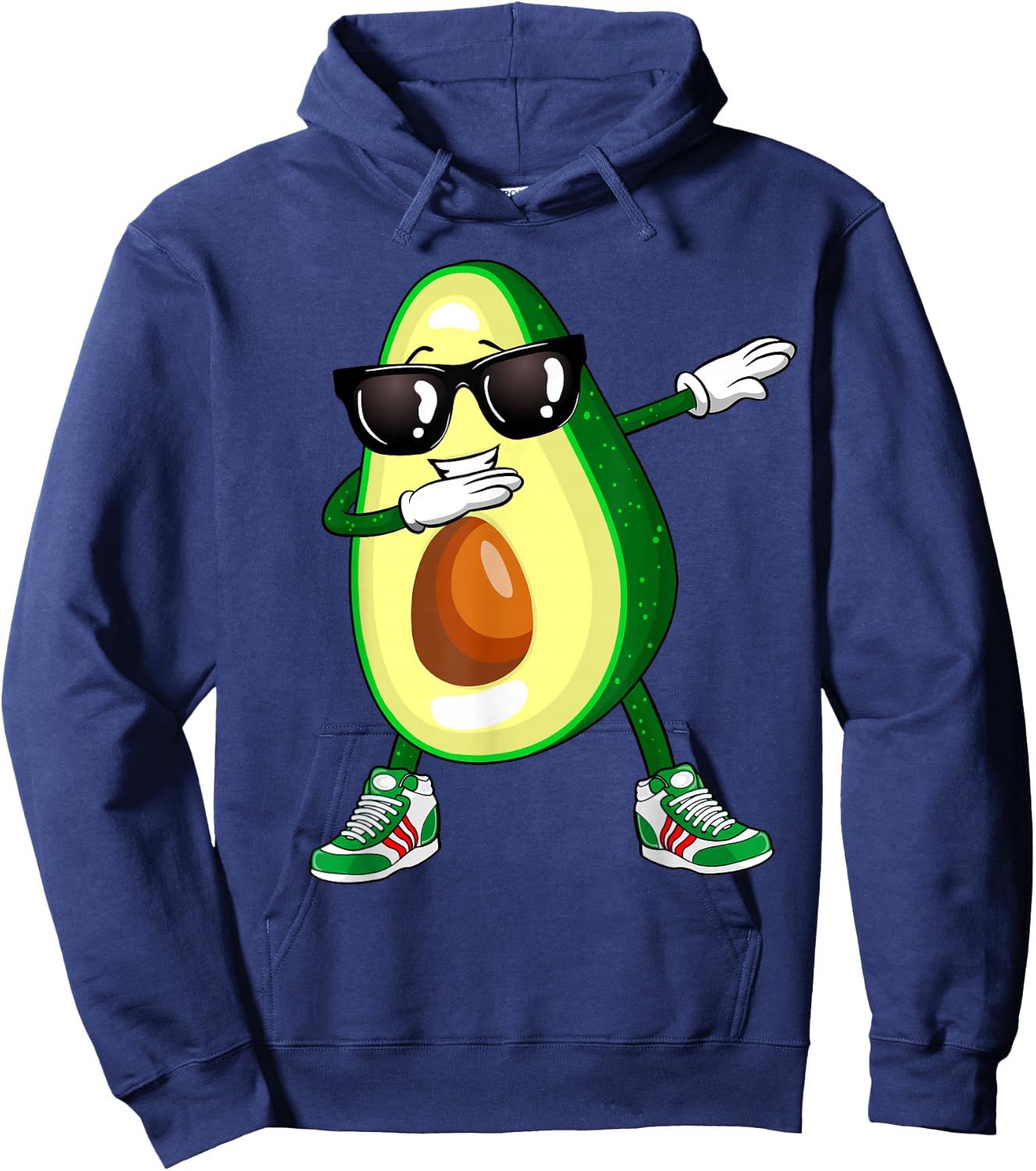 Dabbing Avocado Shirt Funny Vegan Food Lover Kids Women Hoodie - Hoodie | Navy