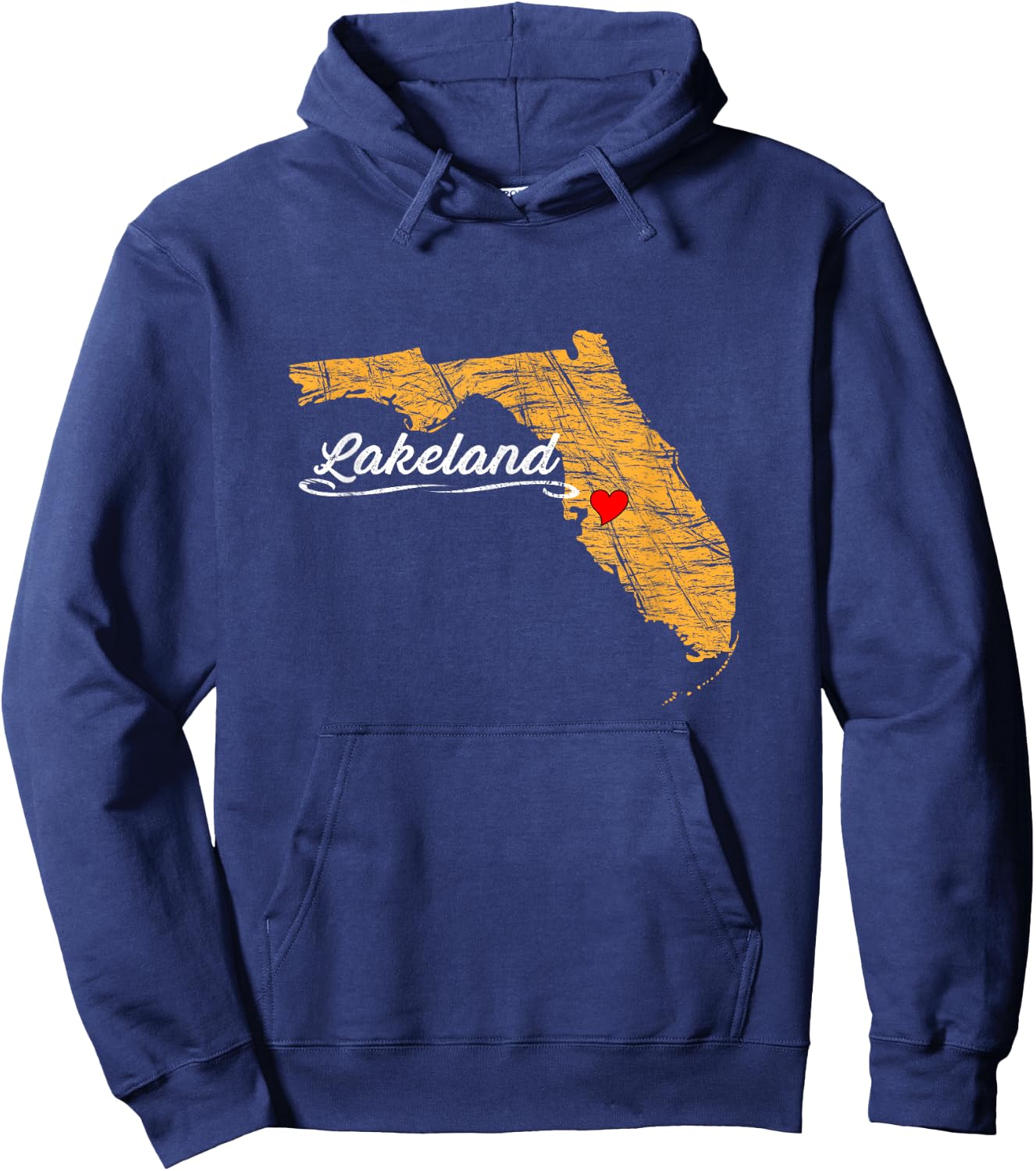 City of LAKELAND FLORIDA | Vacation Souvenir, Merch, Graphic Hoodie - Hoodie | Navy