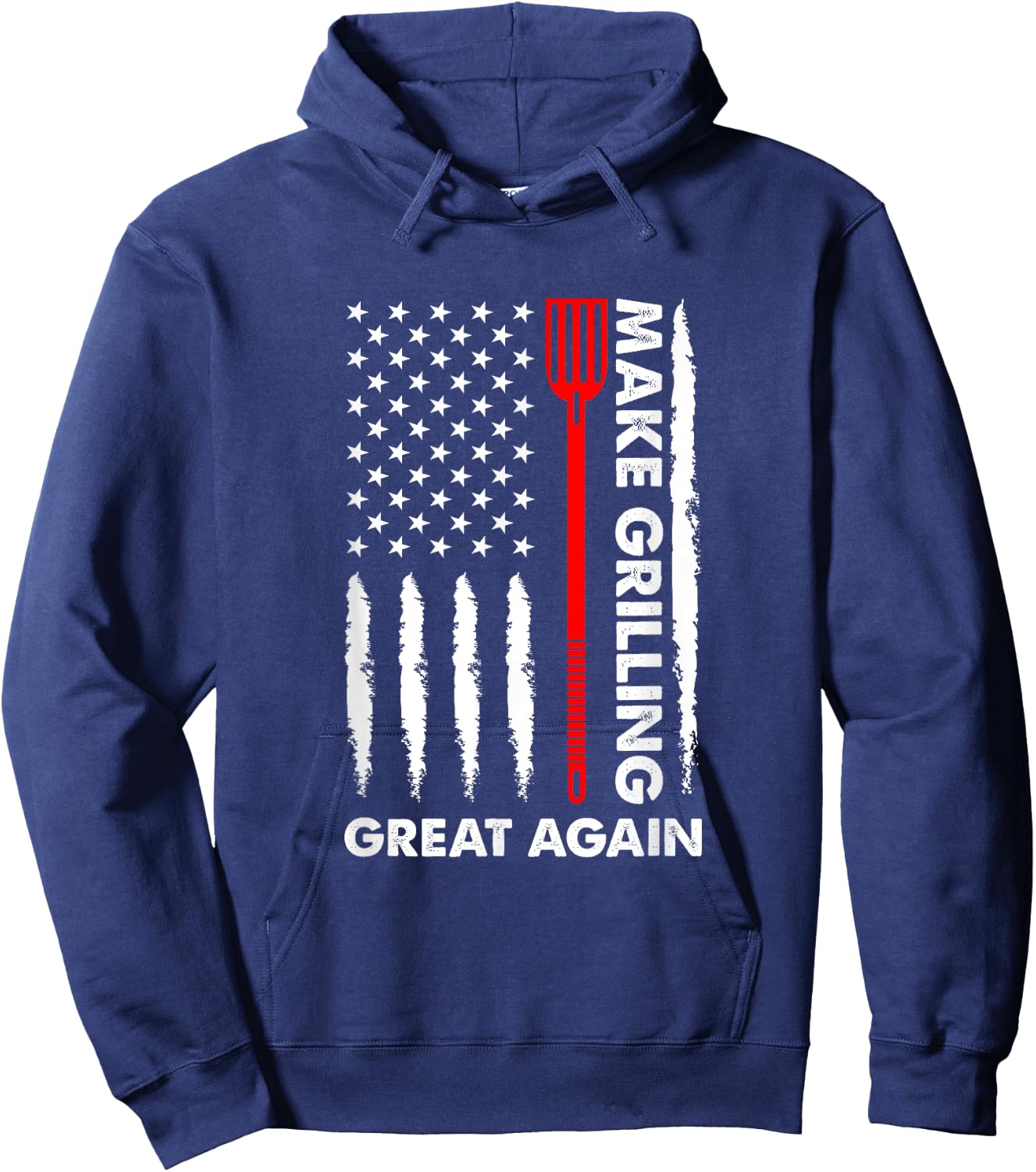 Make barbecuing great 4th July fun BBQ Pitmaster Women Men Hoodie - Hoodie | Navy
