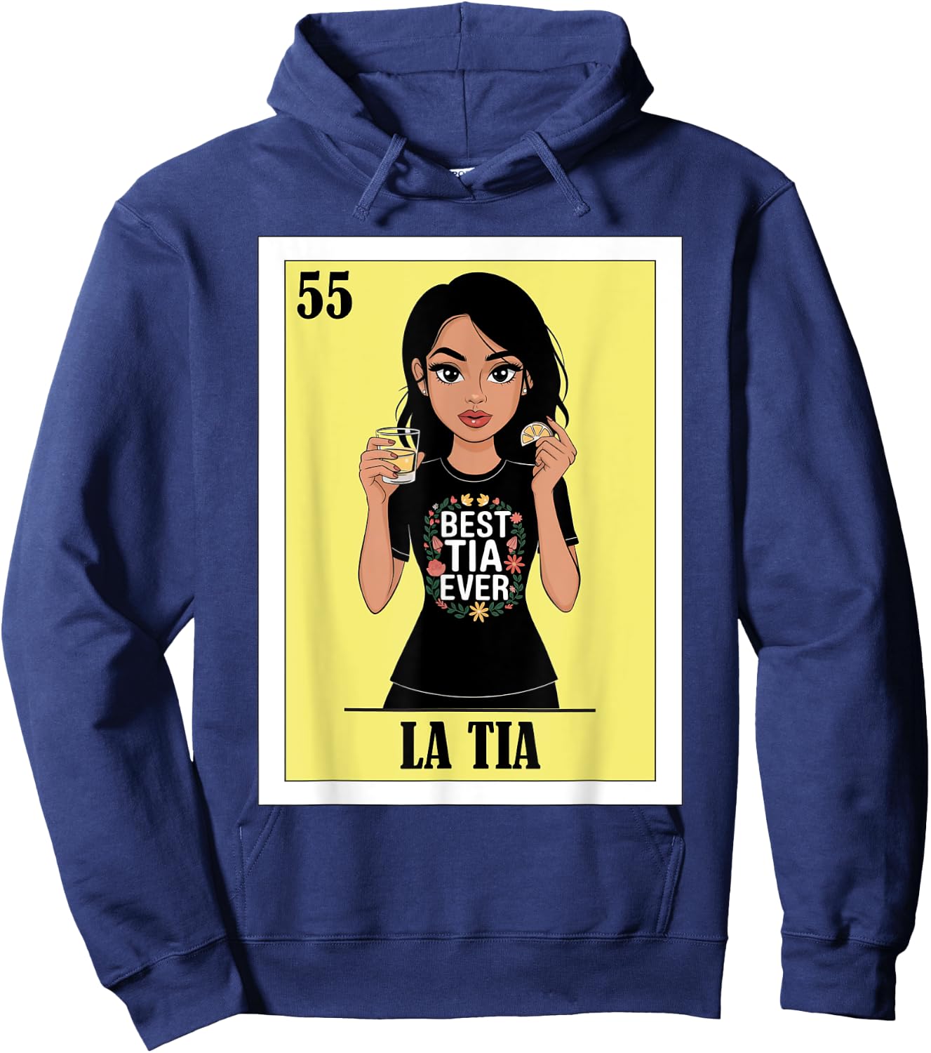Funny Mexican Design for Aunt - La Tia Hoodie - Hoodie | Navy