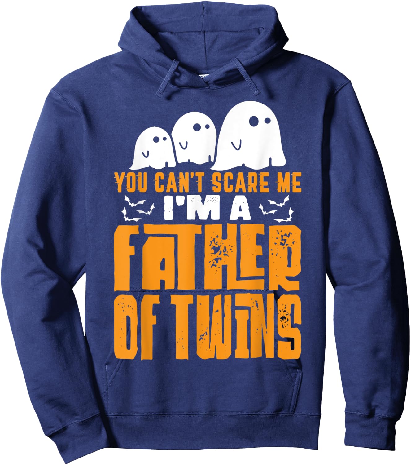 Halloween Dad Gift You Can't Scare A Father of Twins Hoodie - Hoodie | Navy